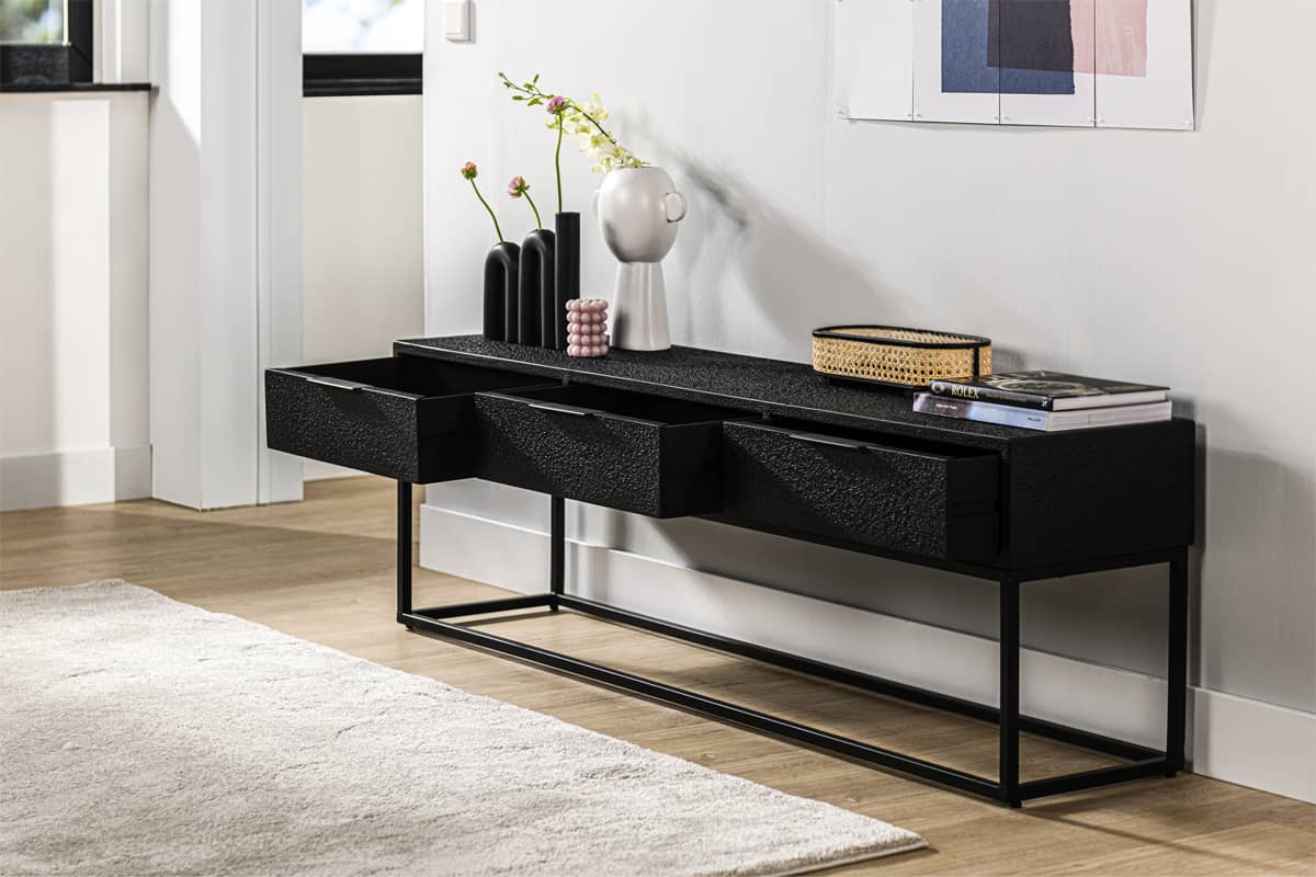 Haluta TV-Meubel Kevin - Lava - 160 x 35 x 50 cm - Afbeelding 3