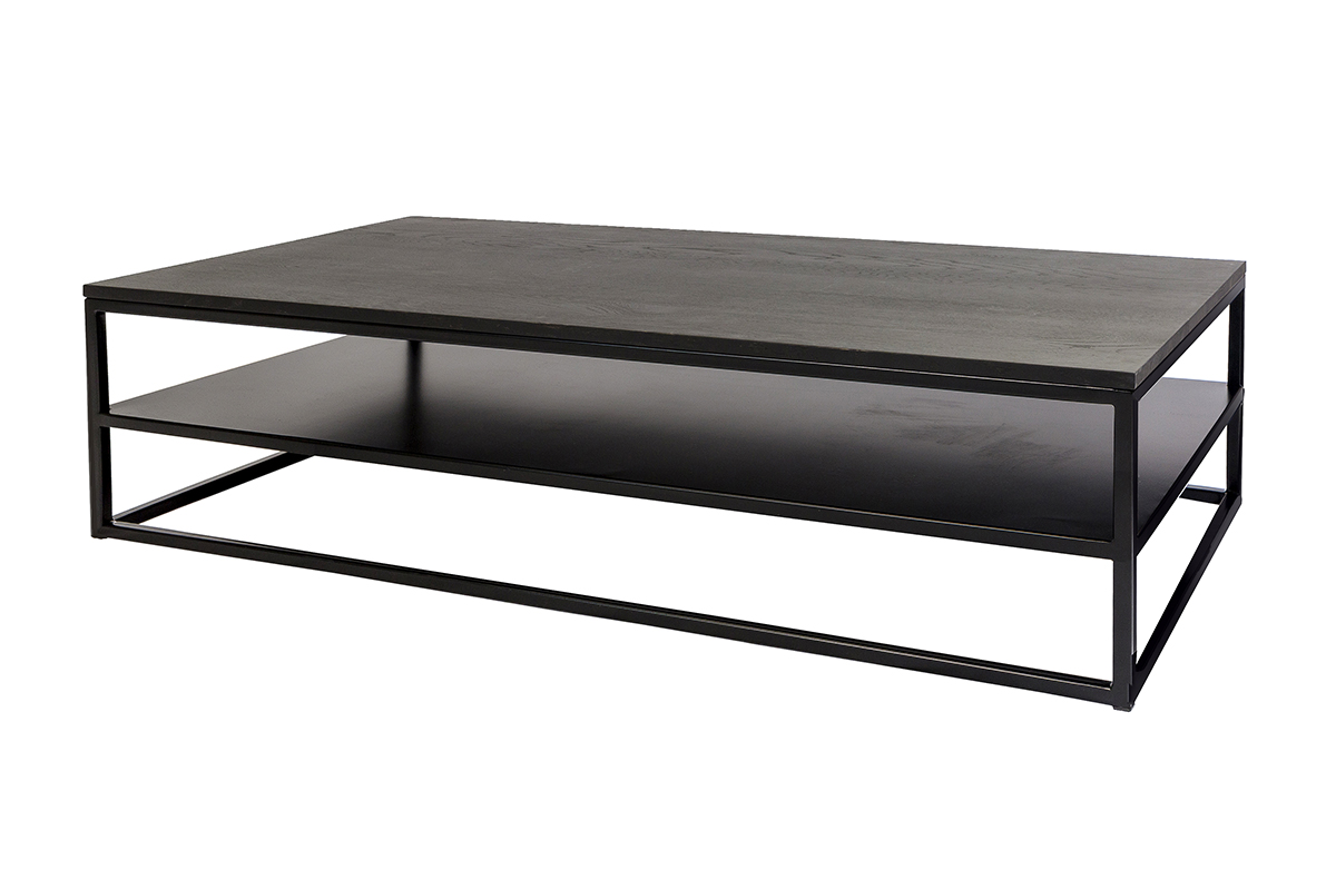 Haluta Salontafel - 140 x 70 x 38 cm - Zwart