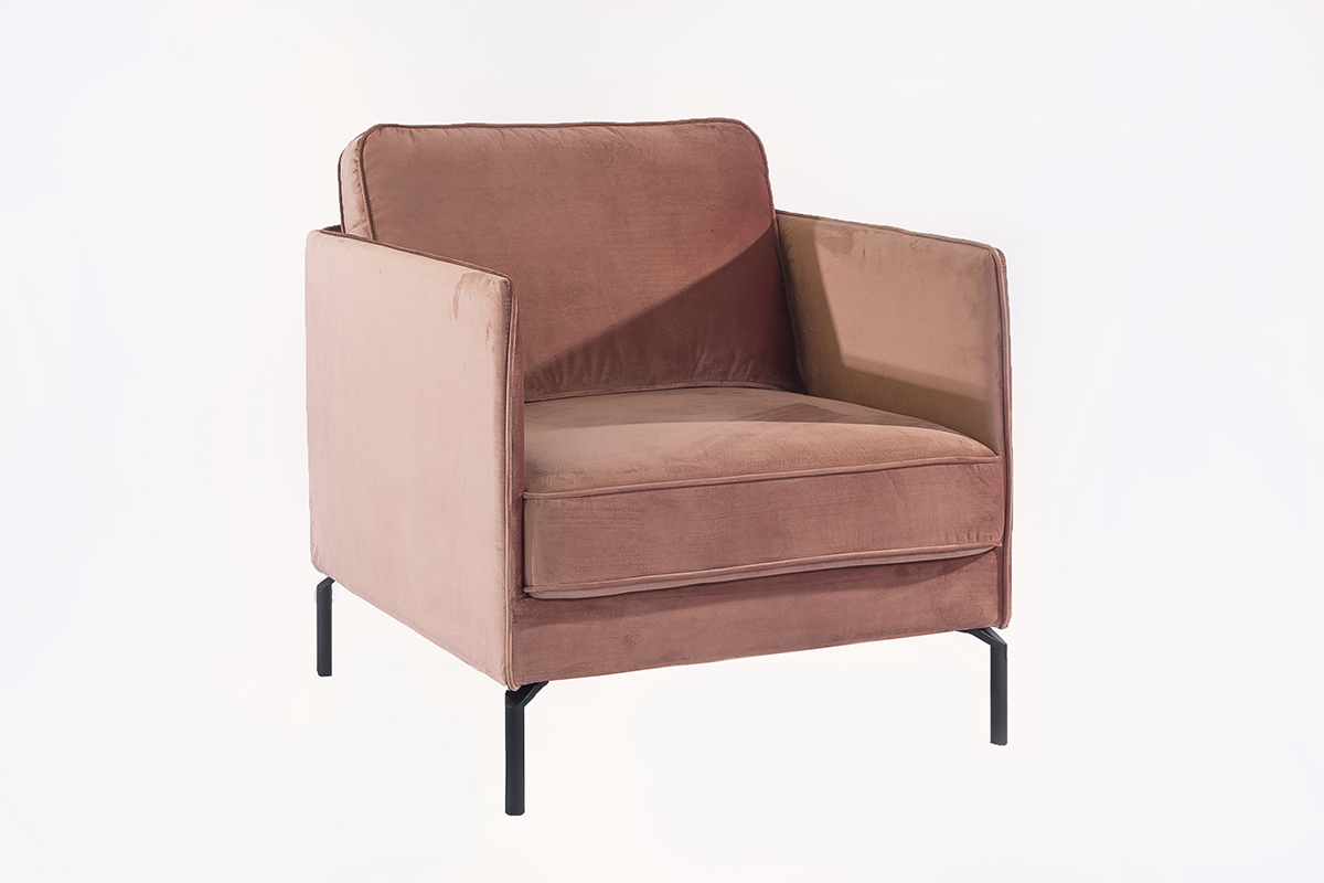 Haluta Fauteuil - 1 Zits - Fashion Velvet - Roze