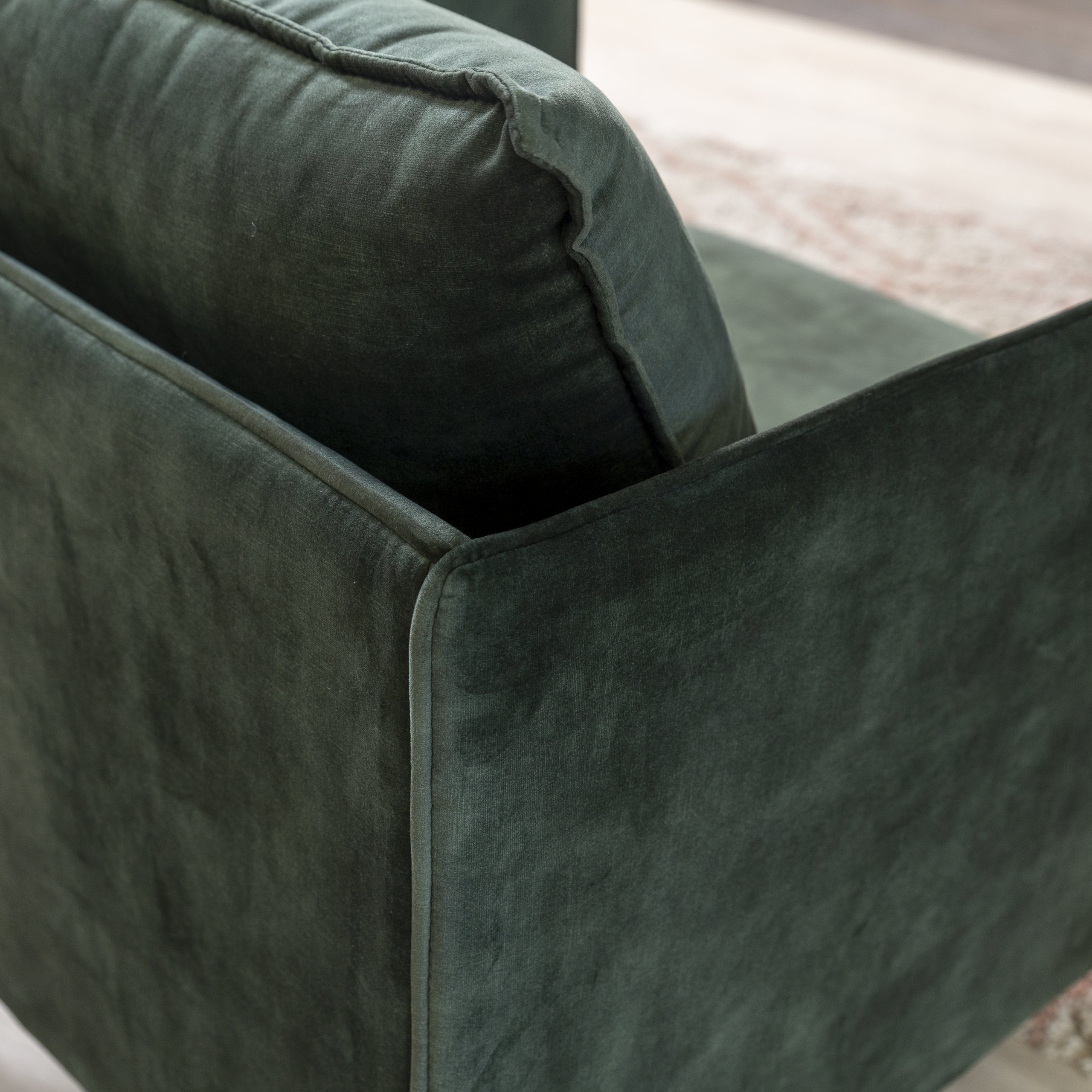 Haluta Velvet Fauteuil - 1 Zits - Groen - Afbeelding 5