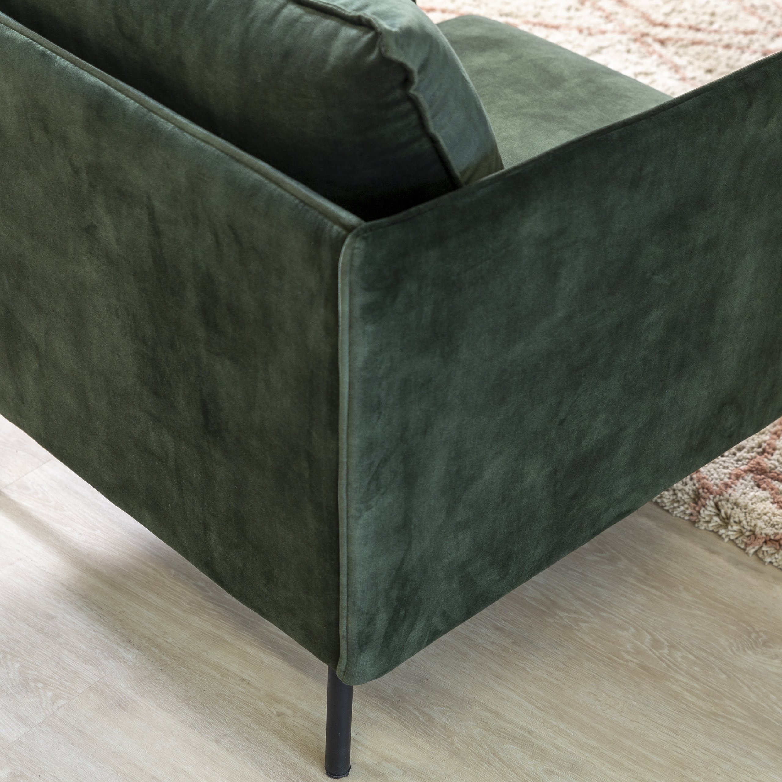 Haluta Velvet Fauteuil - 1 Zits - Groen - Afbeelding 6