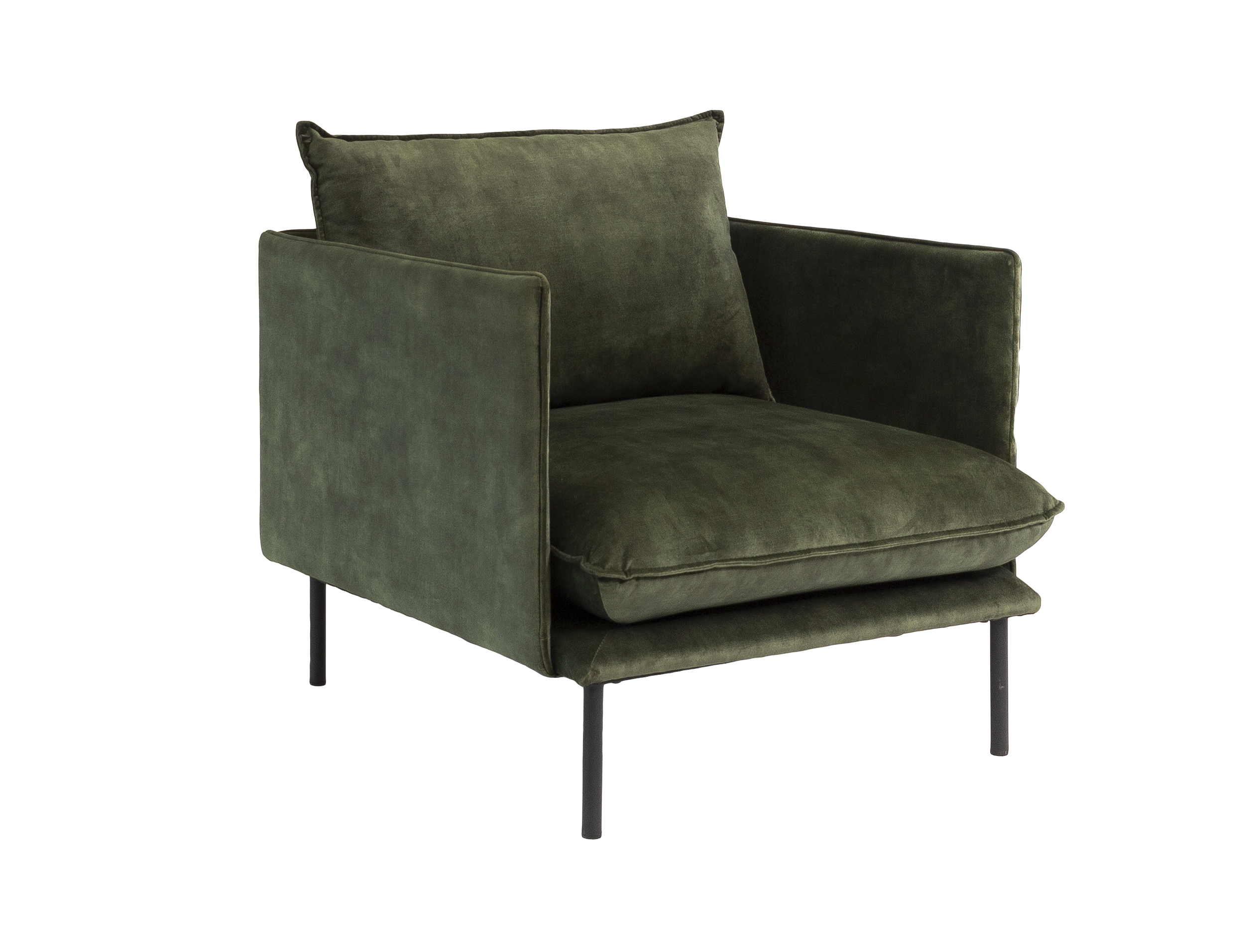 Haluta Velvet Fauteuil - 1 Zits - Groen - Afbeelding 2
