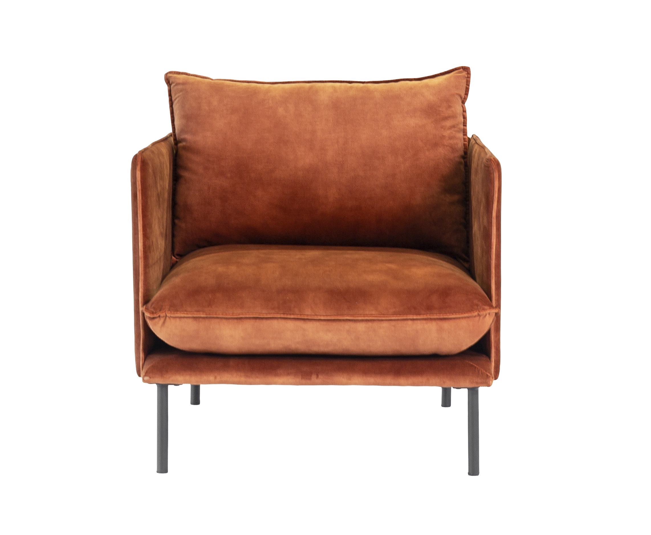 Haluta Velvet Fauteuil - 1 Zits - Koper - Afbeelding 3