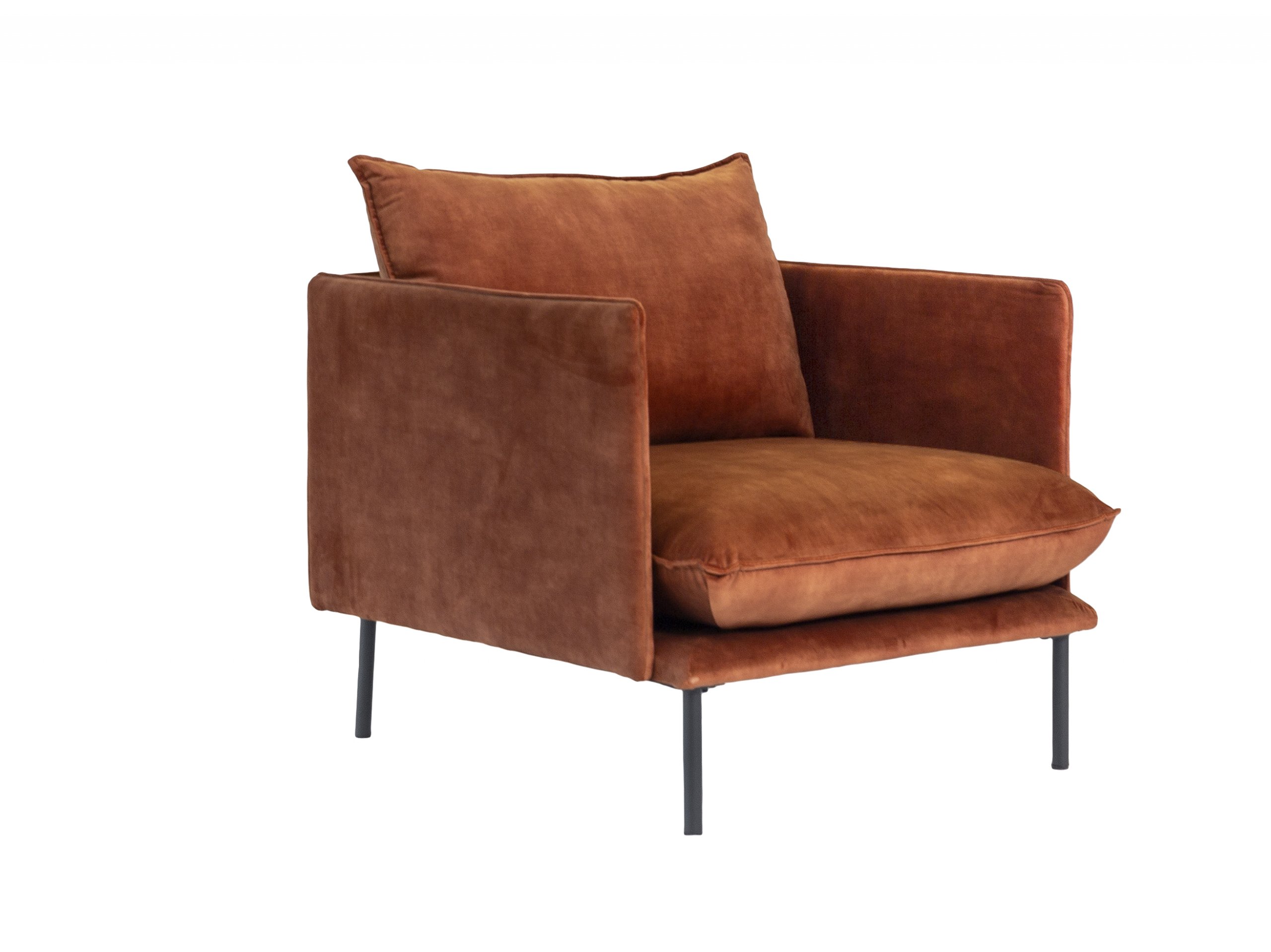 Haluta Velvet Fauteuil - 1 Zits - Koper - Afbeelding 2
