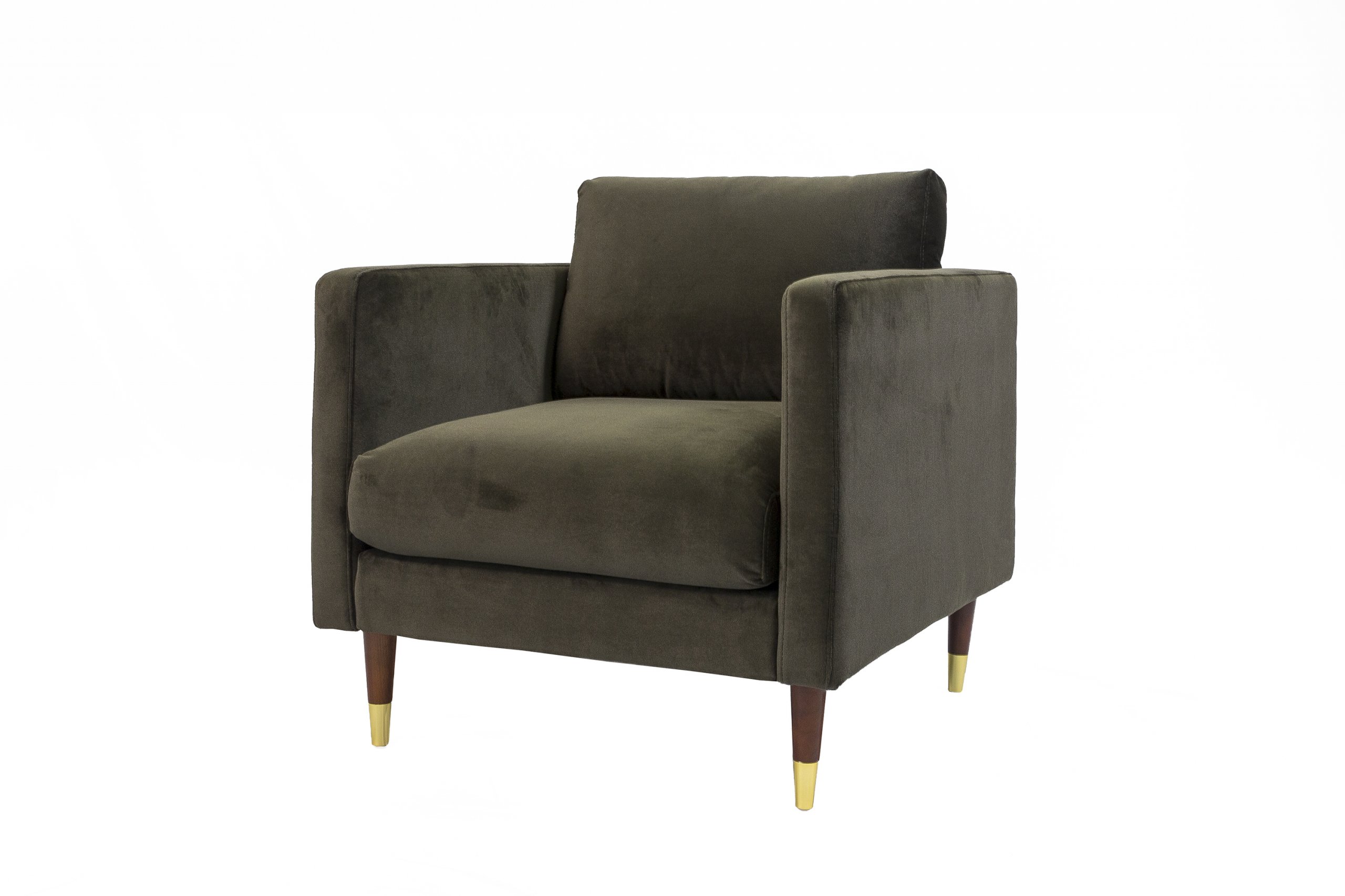 Haluta Velvet Fauteuil - 1 Zits - 81 x 89 x 79 cm - Groen - Afbeelding 2