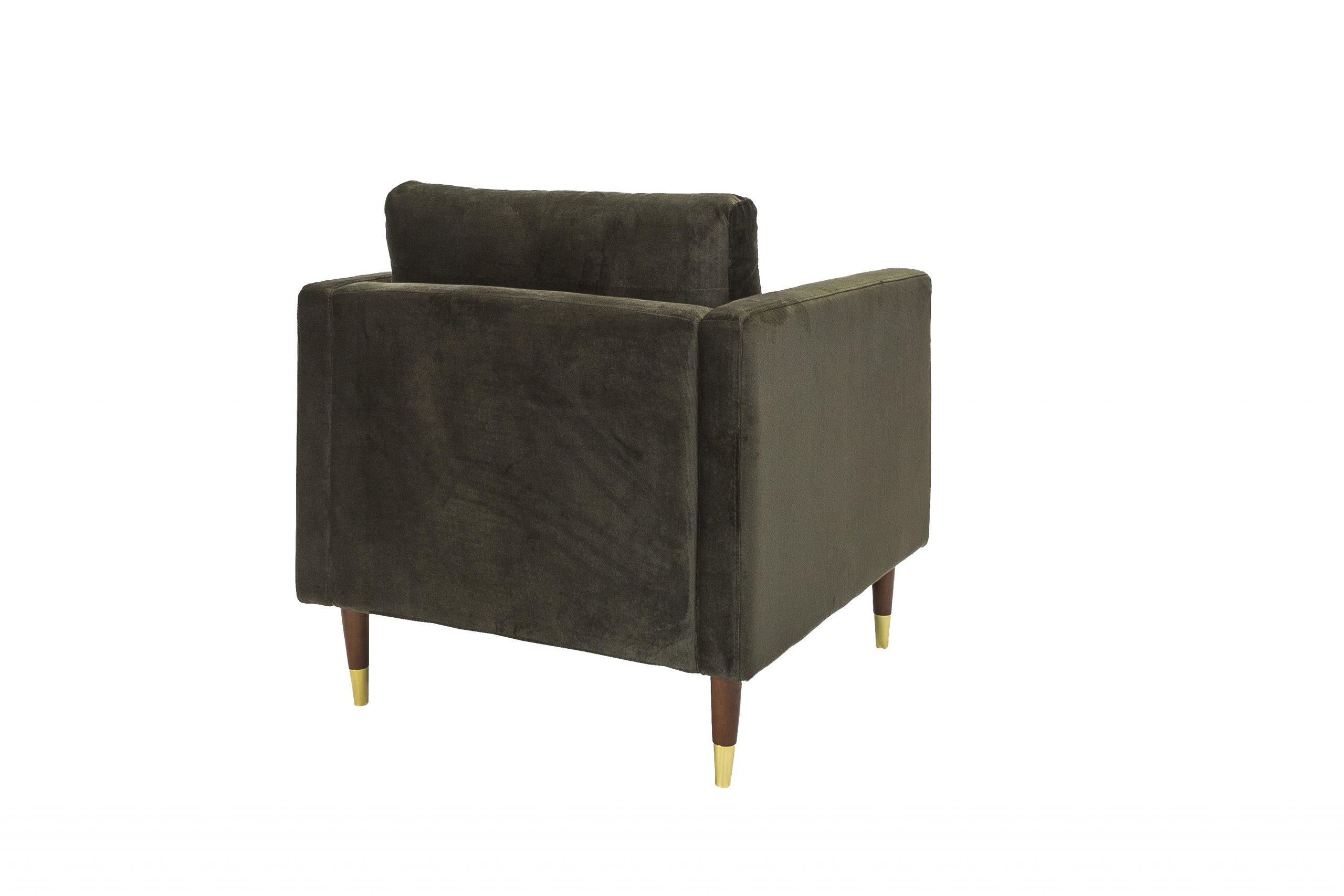 Haluta Velvet Fauteuil - 1 Zits - 81 x 89 x 79 cm - Groen - Afbeelding 3