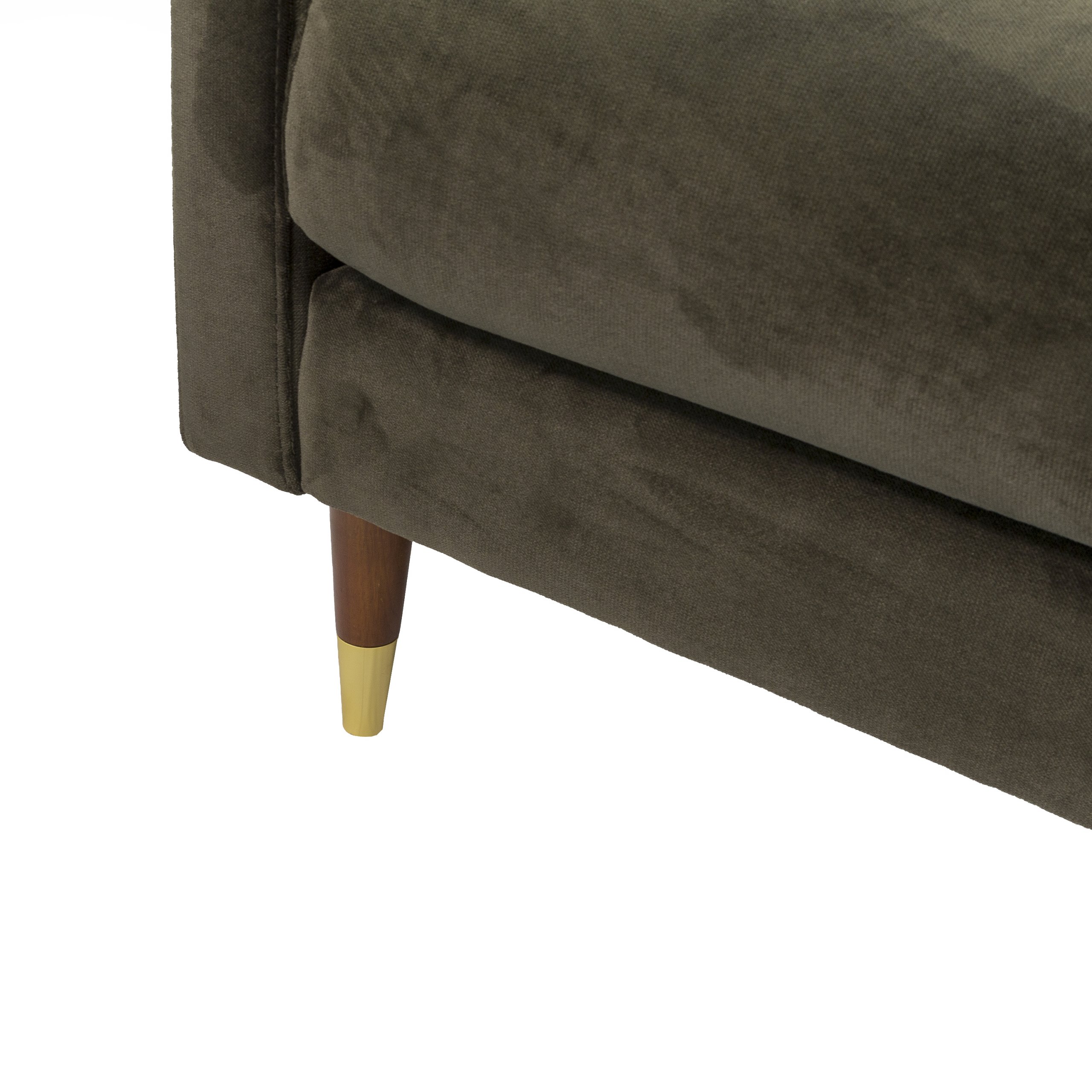 Haluta Velvet Fauteuil - 1 Zits - 81 x 89 x 79 cm - Groen - Afbeelding 4