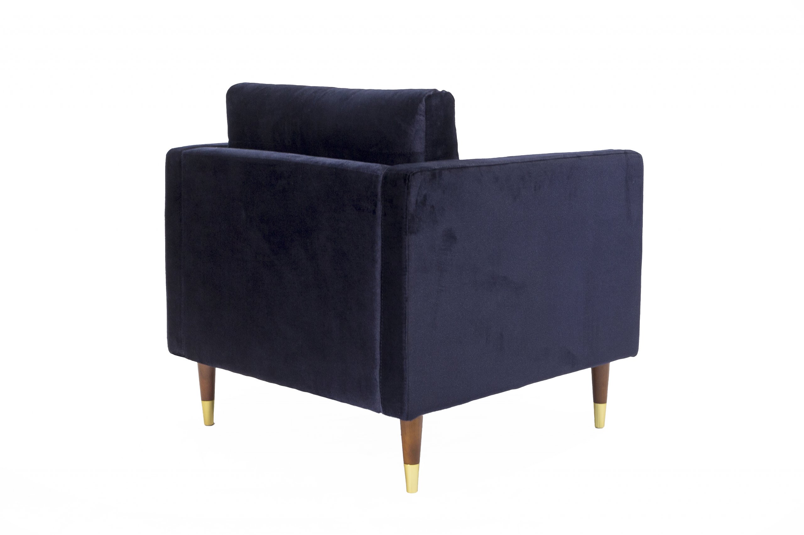 Haluta Velvet Fauteuil - 1 Zits - 81 x 89 x 79 cm - Blauw - Afbeelding 3