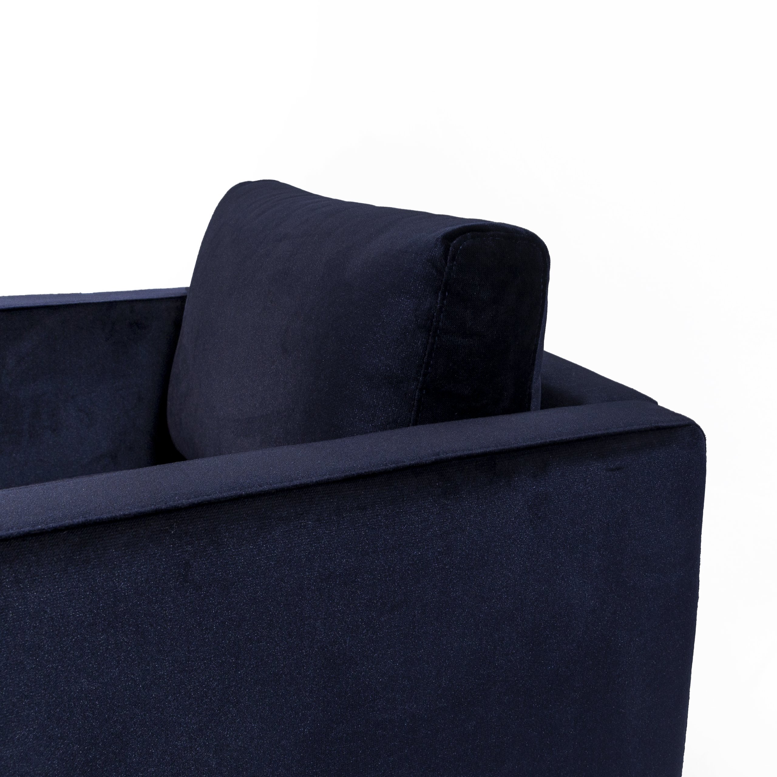 Haluta Velvet Fauteuil - 1 Zits - 81 x 89 x 79 cm - Blauw - Afbeelding 4