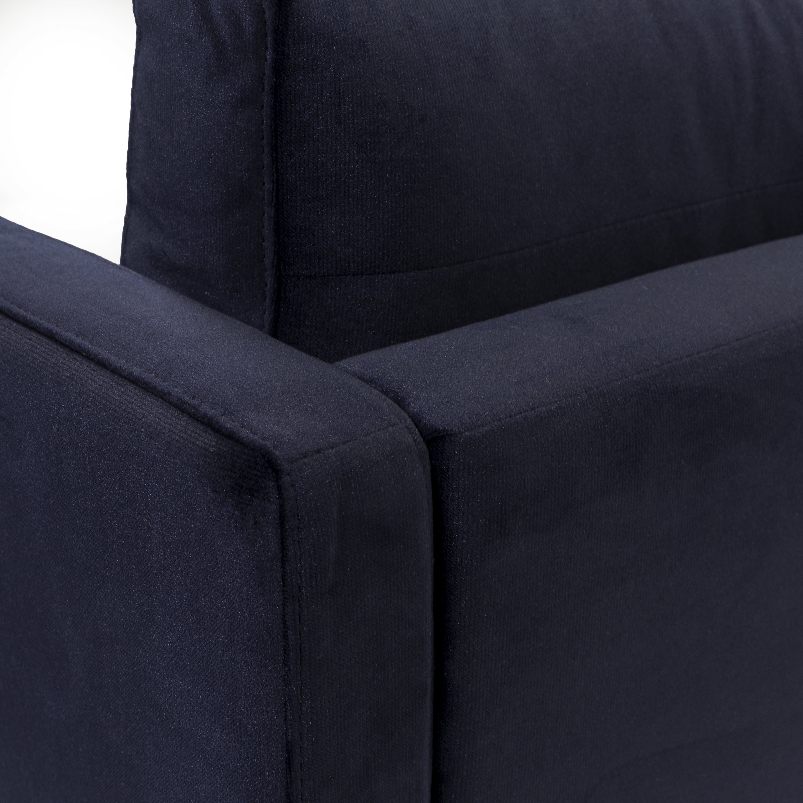 Haluta Velvet Fauteuil - 1 Zits - 81 x 89 x 79 cm - Blauw - Afbeelding 5