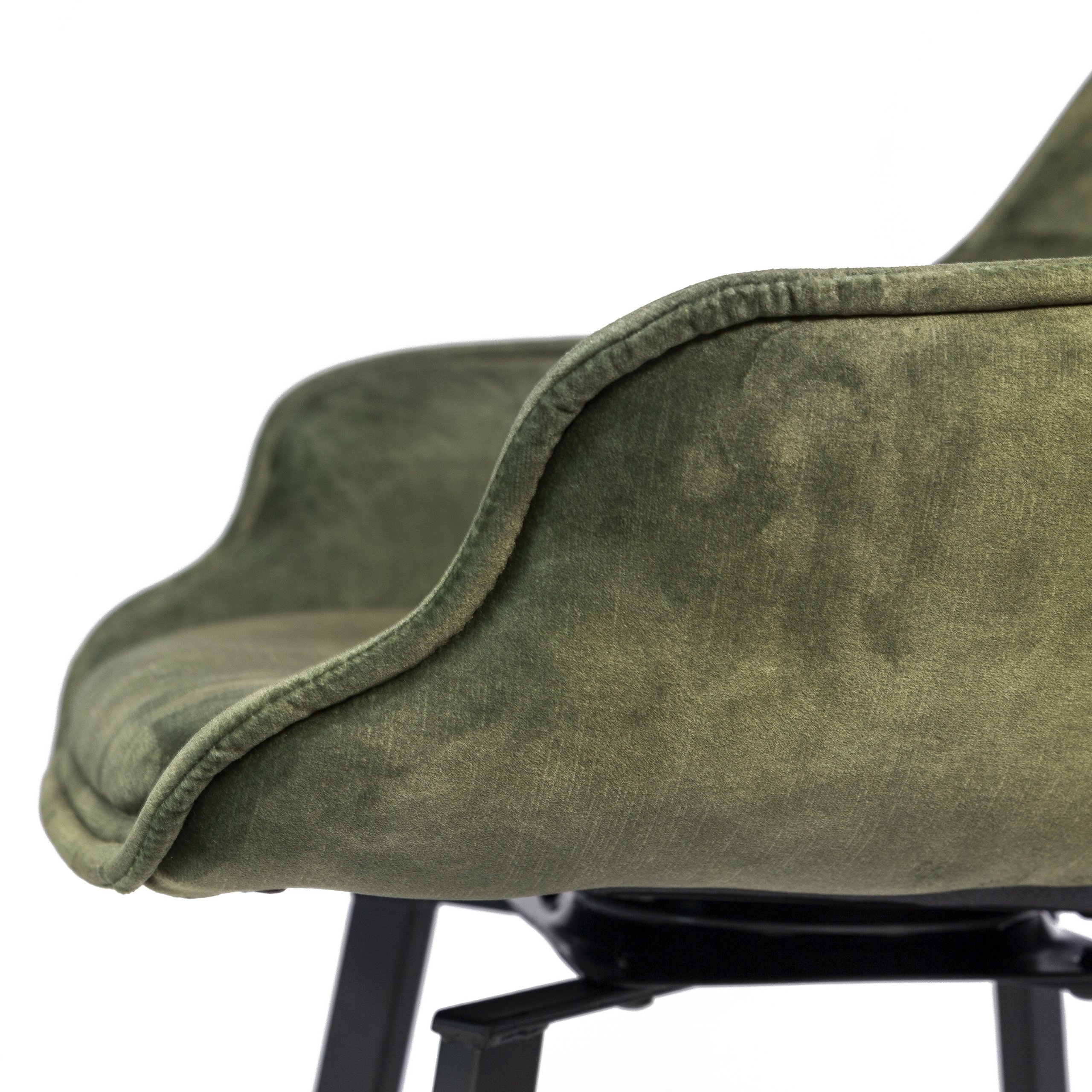 Haluta Barkruk Draaibaar - 2 stuks - Vintage Velvet - Mosgroen - Afbeelding 6