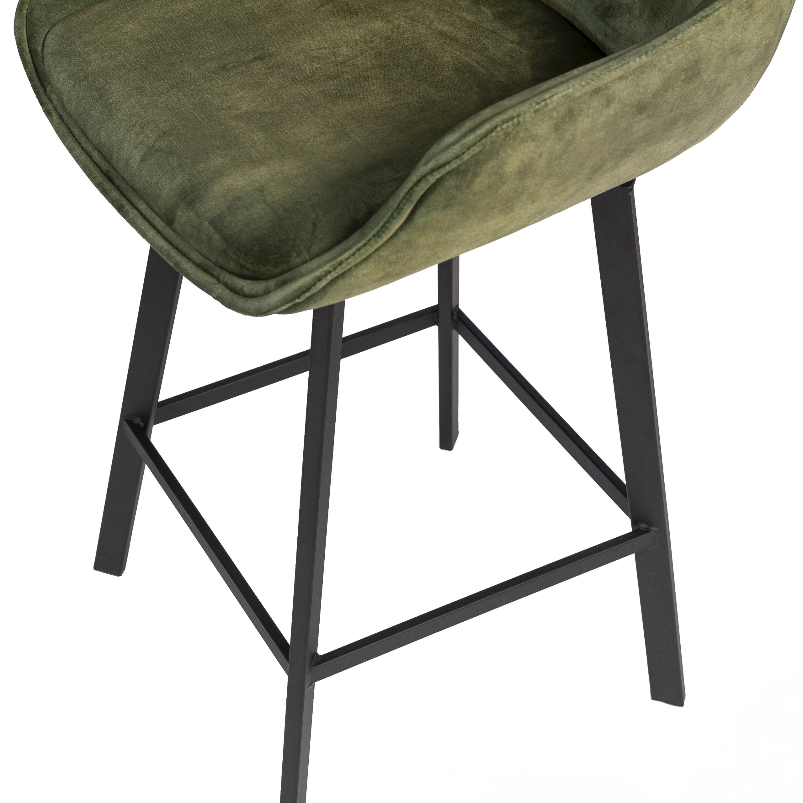 Haluta Barkruk Draaibaar - 2 stuks - Vintage Velvet - Mosgroen - Afbeelding 5