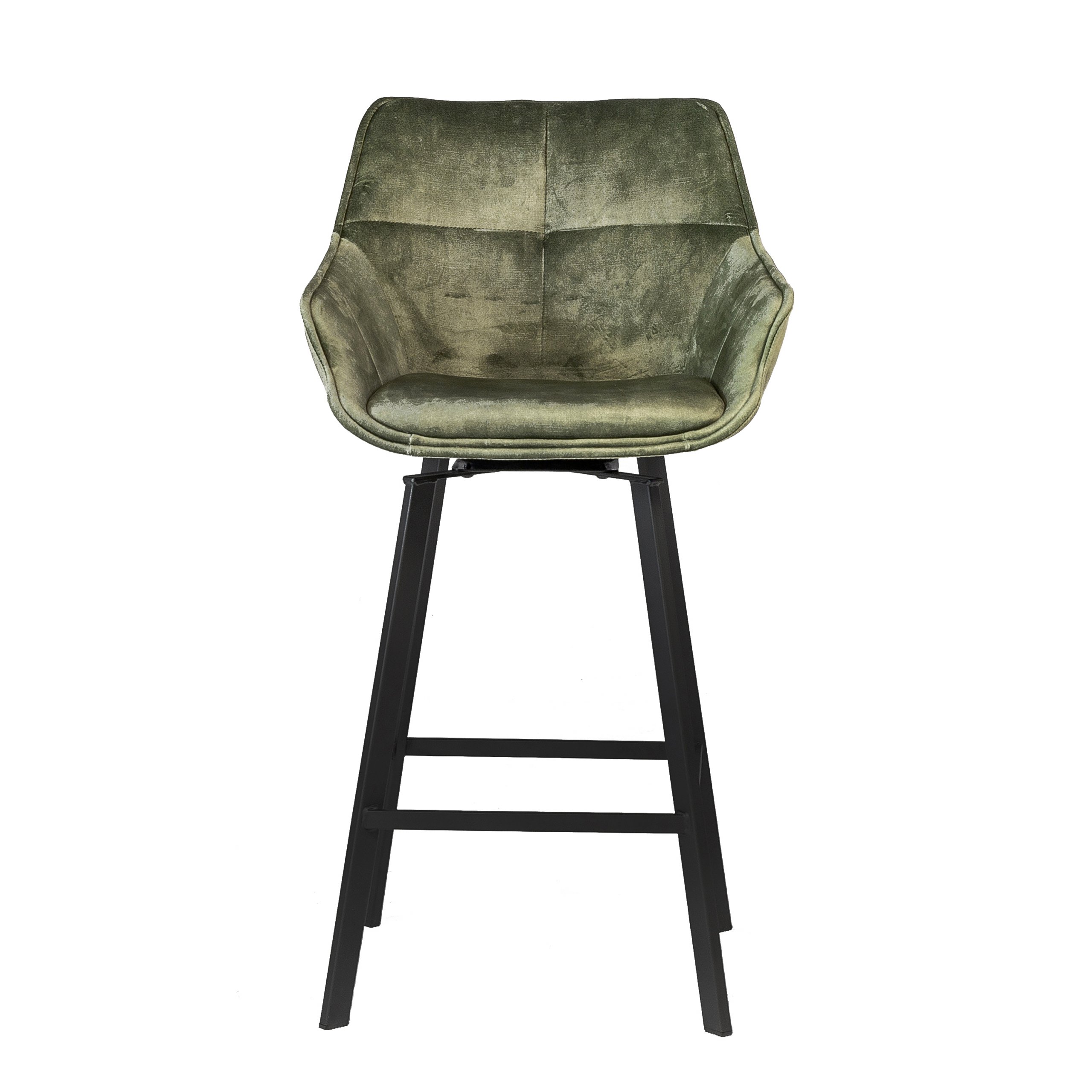 Haluta Barkruk Draaibaar - 2 stuks - Vintage Velvet - Mosgroen - Afbeelding 3