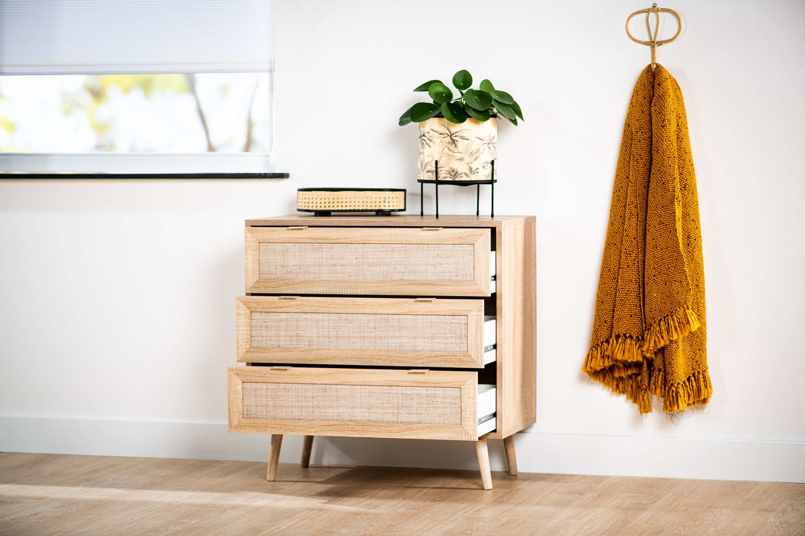 Haluta Sedona Wandkast - 80 x 40 x 80 cm - Naturel - Afbeelding 2