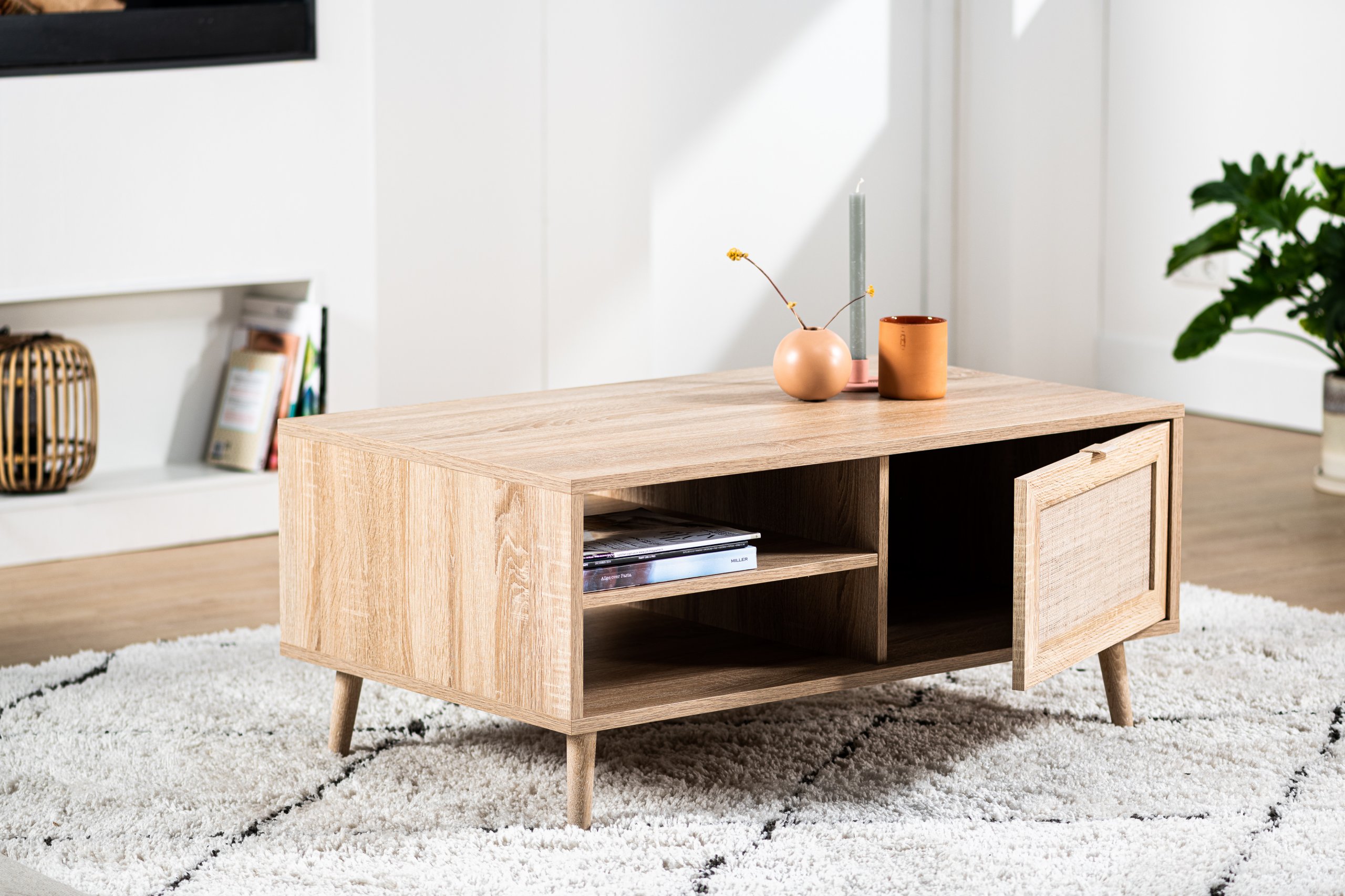 Haluta Sedona Salontafel - 100 x 60 x 46 cm - Naturel - Afbeelding 2