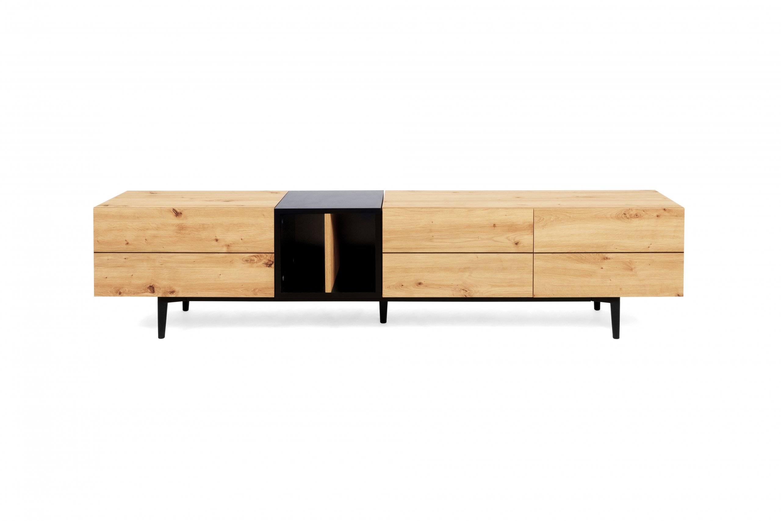 Haluta Melamine TV Meubel - 195 x 37 x 48 cm - Naturel