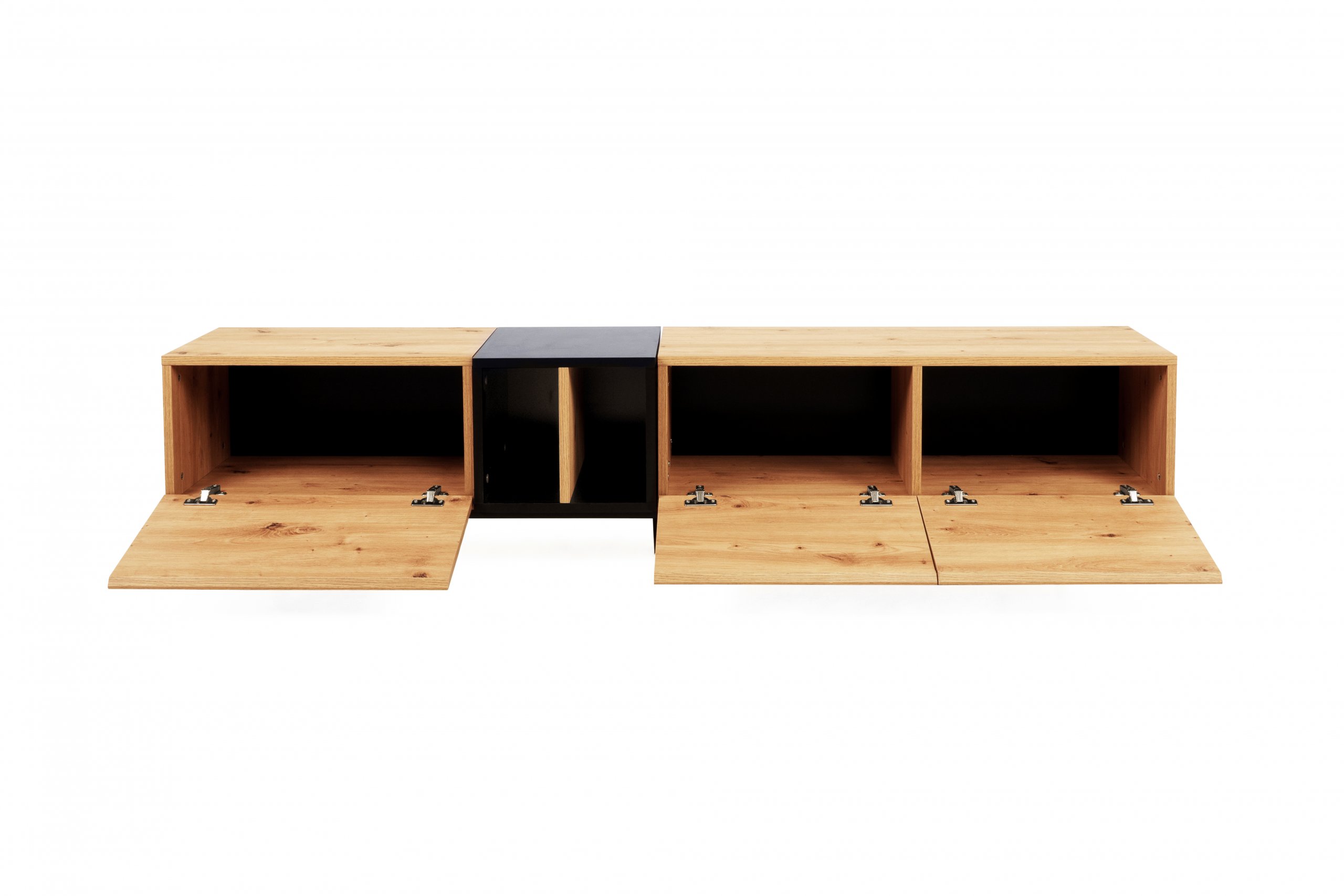 Haluta Melamine TV Meubel - 195 x 37 x 48 cm - Naturel - Afbeelding 2