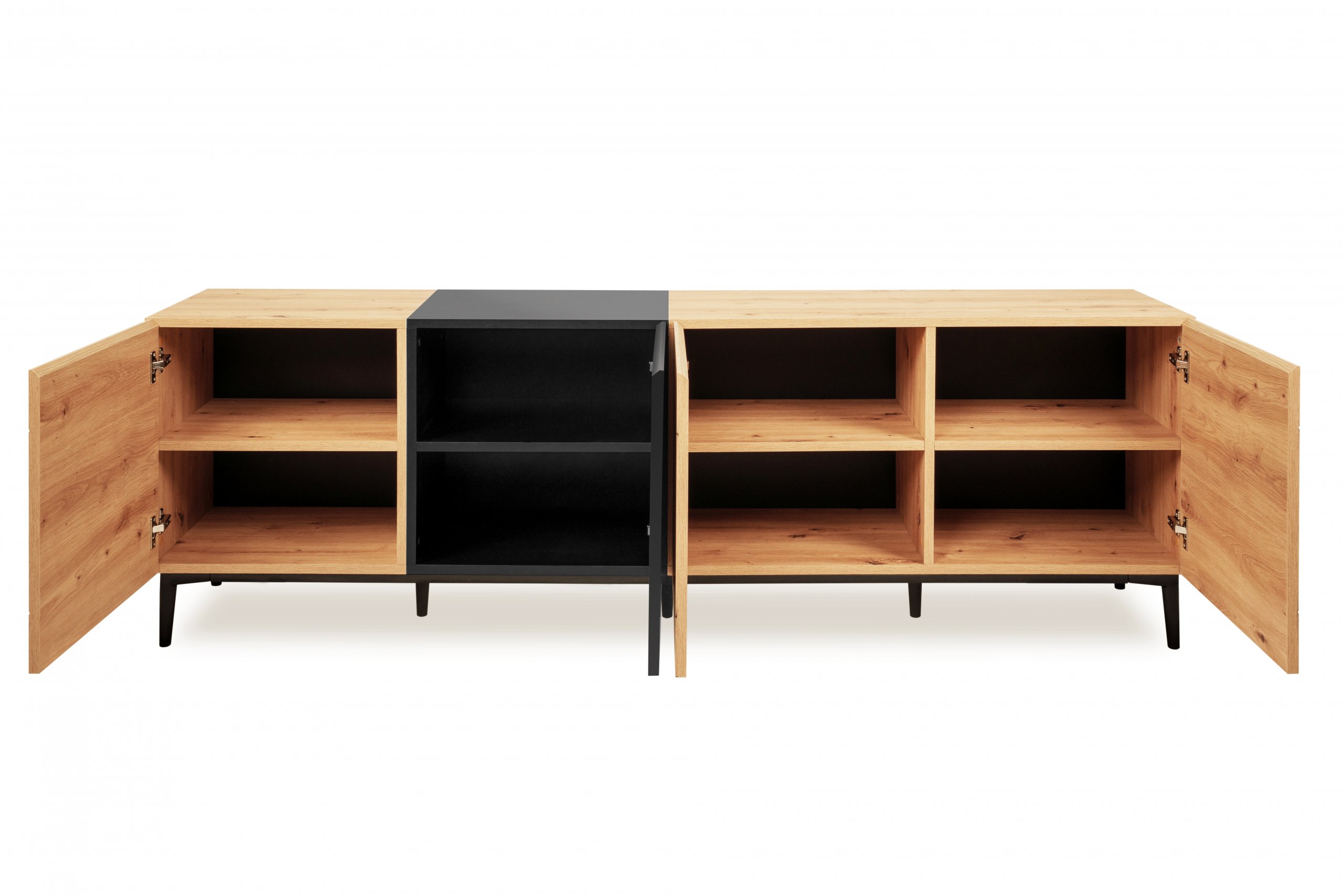 Haluta Melamine Dressoir - 200 x 42 x 65 cm - Naturel - Afbeelding 2