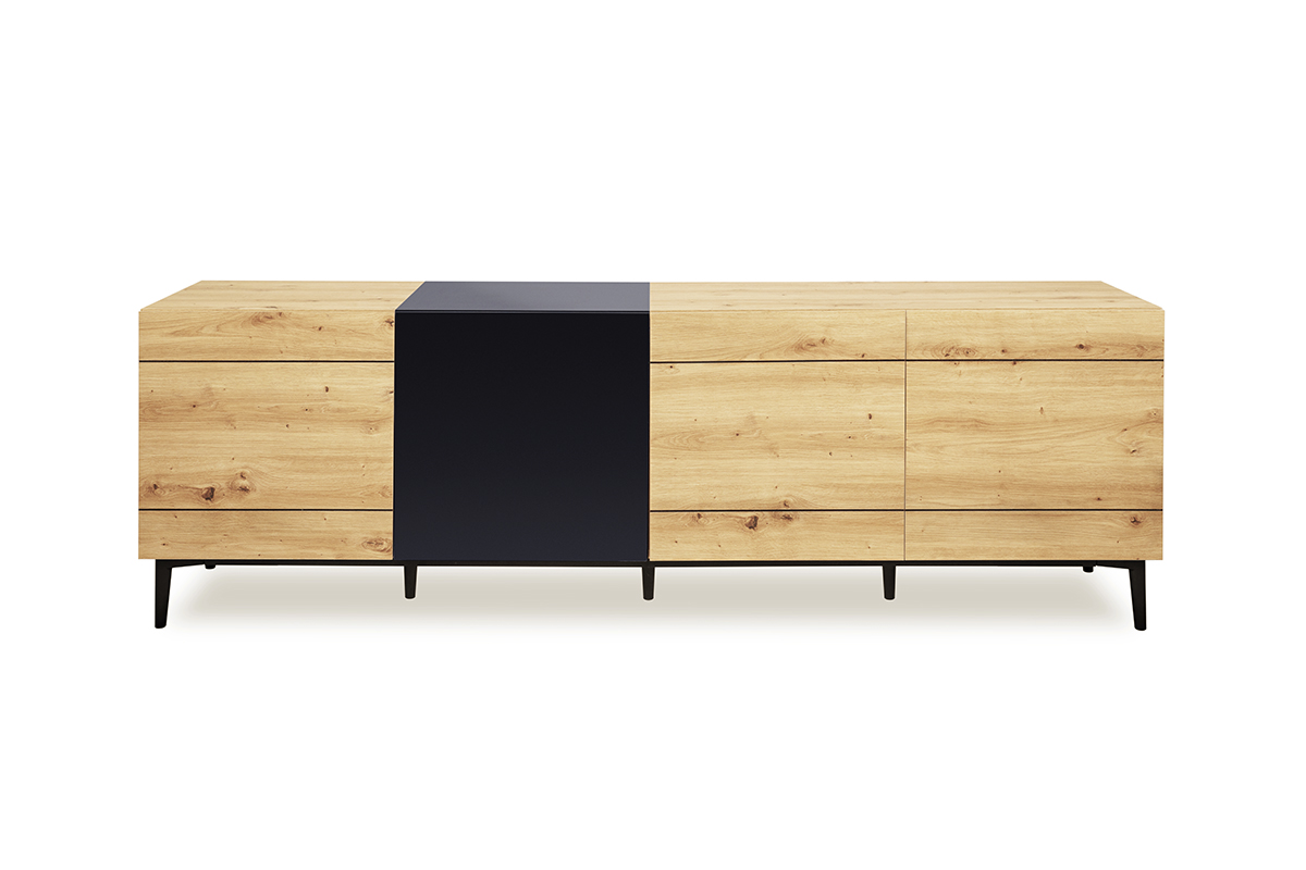 Haluta Melamine Dressoir - 200 x 42 x 65 cm - Naturel