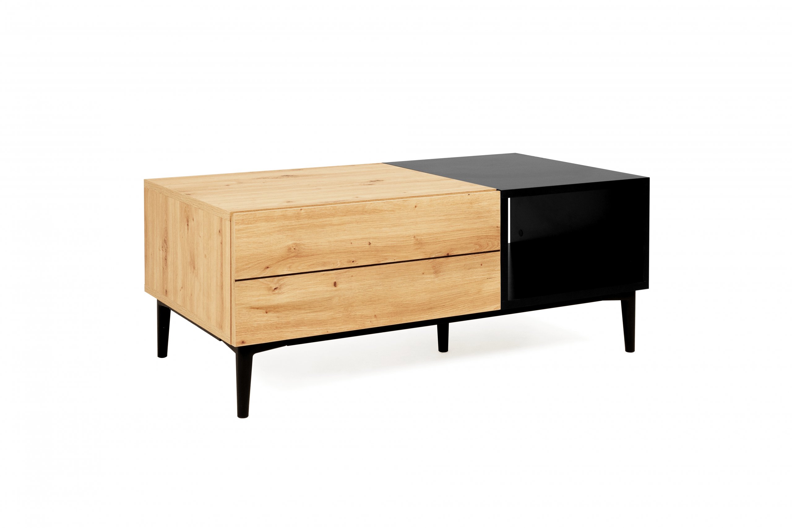 Haluta Melamine Salontafel - 100 x 55 x 40 cm - Naturel - Afbeelding 3