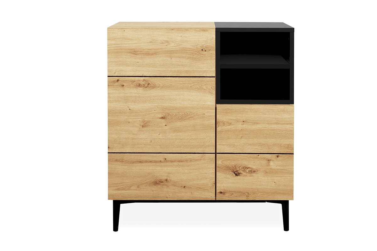 Haluta Melamine Wandkast - 80 x 42 x 90 cm - Naturel