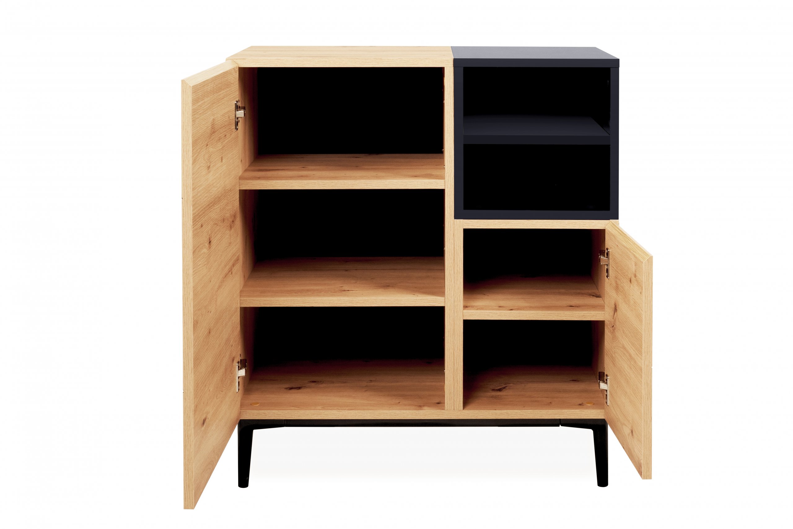 Haluta Melamine Wandkast - 80 x 42 x 90 cm - Naturel - Afbeelding 3