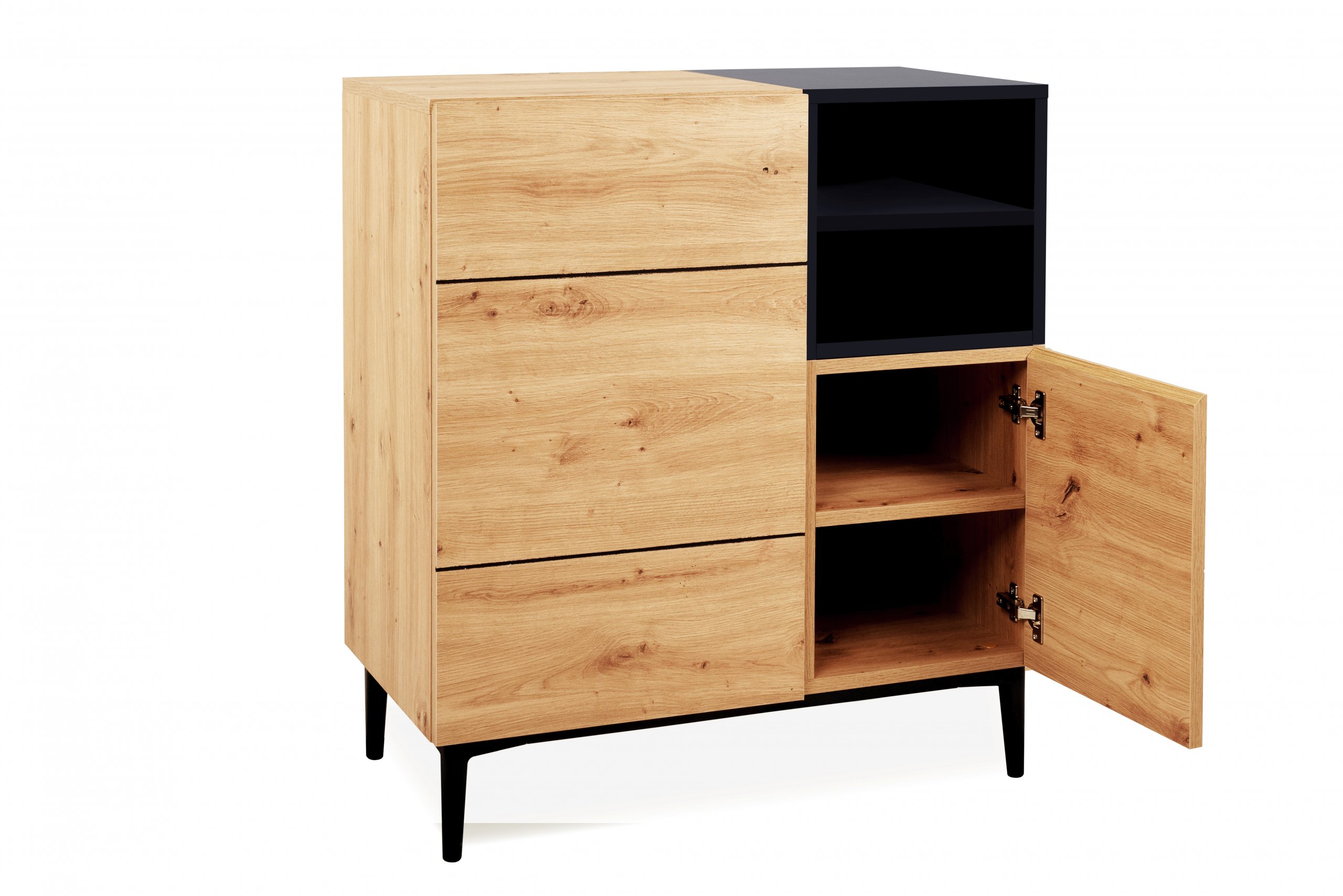 Haluta Melamine Wandkast - 80 x 42 x 90 cm - Naturel - Afbeelding 4