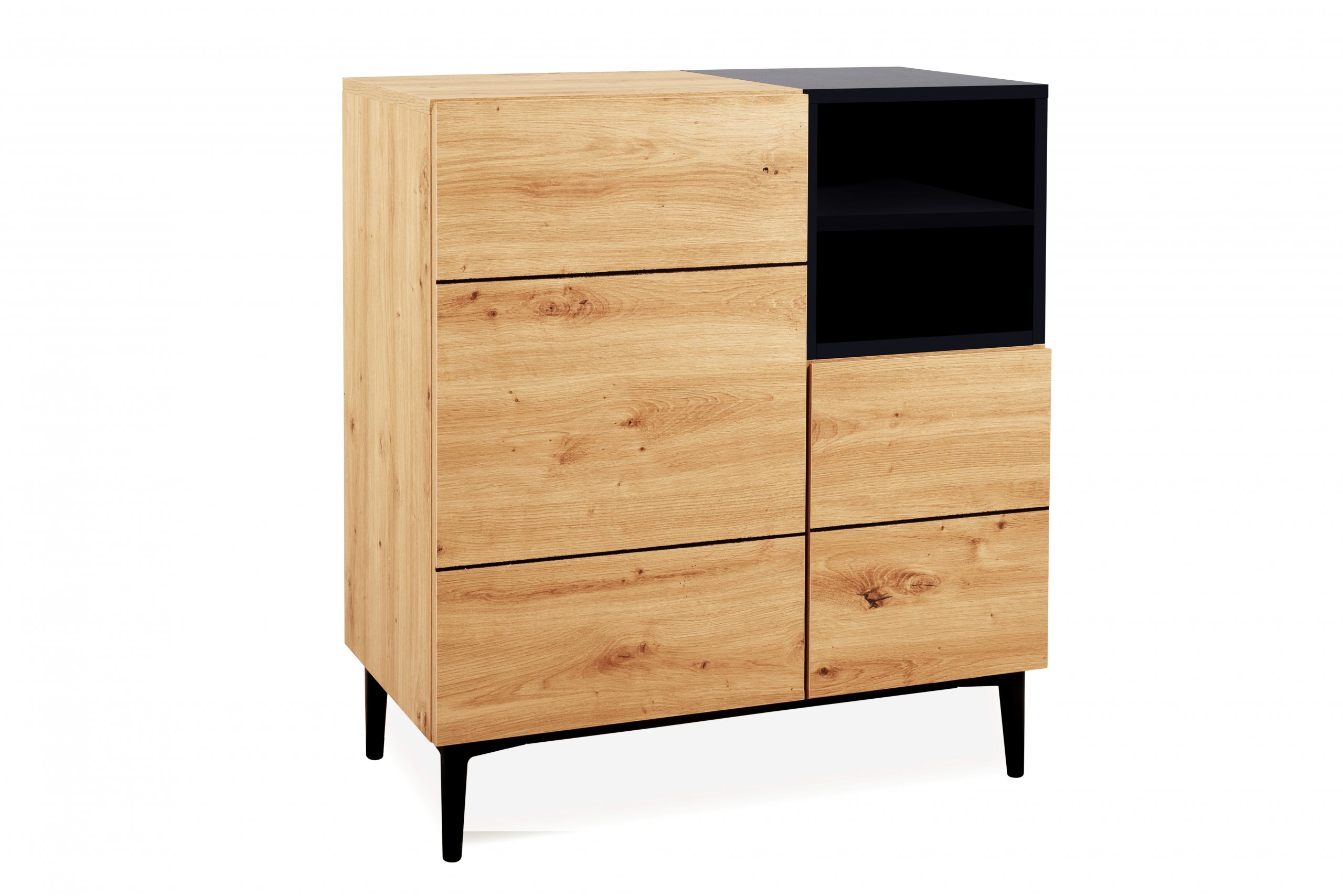 Haluta Melamine Wandkast - 80 x 42 x 90 cm - Naturel - Afbeelding 2