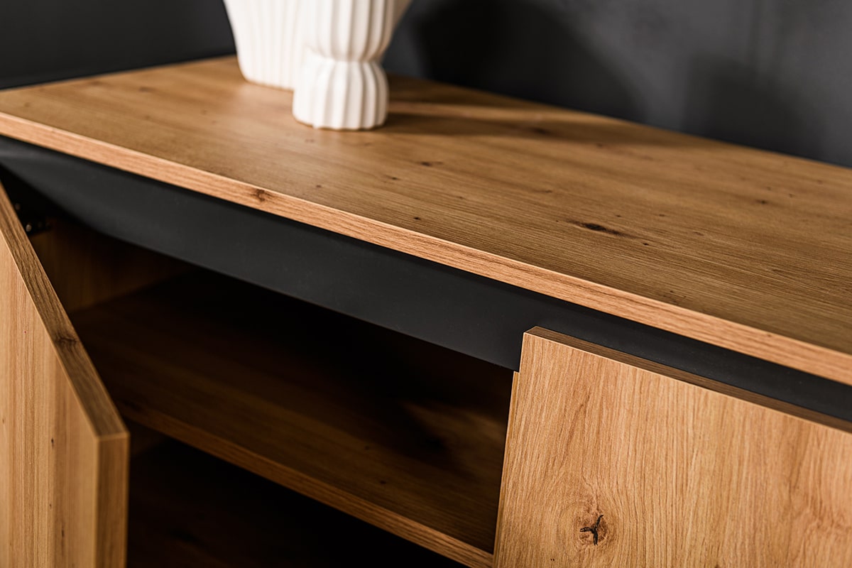Haluta Melamine TV Meubel - 160 x 40 x 55 cm - Naturel - Afbeelding 4