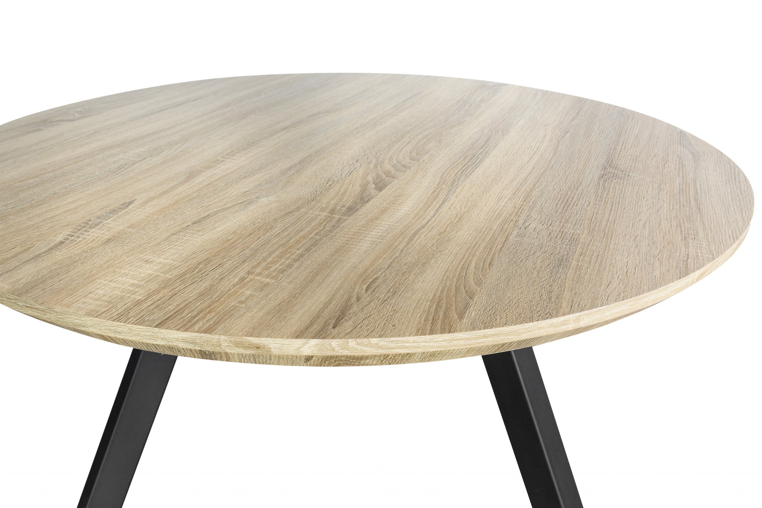 Haluta Eetkamertafel Rond - 120 x 120 cm - White Wash - Afbeelding 4