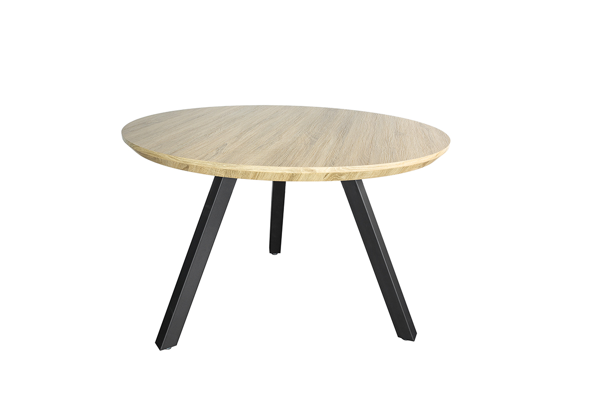Haluta Eetkamertafel Rond - 120 x 120 cm - White Wash
