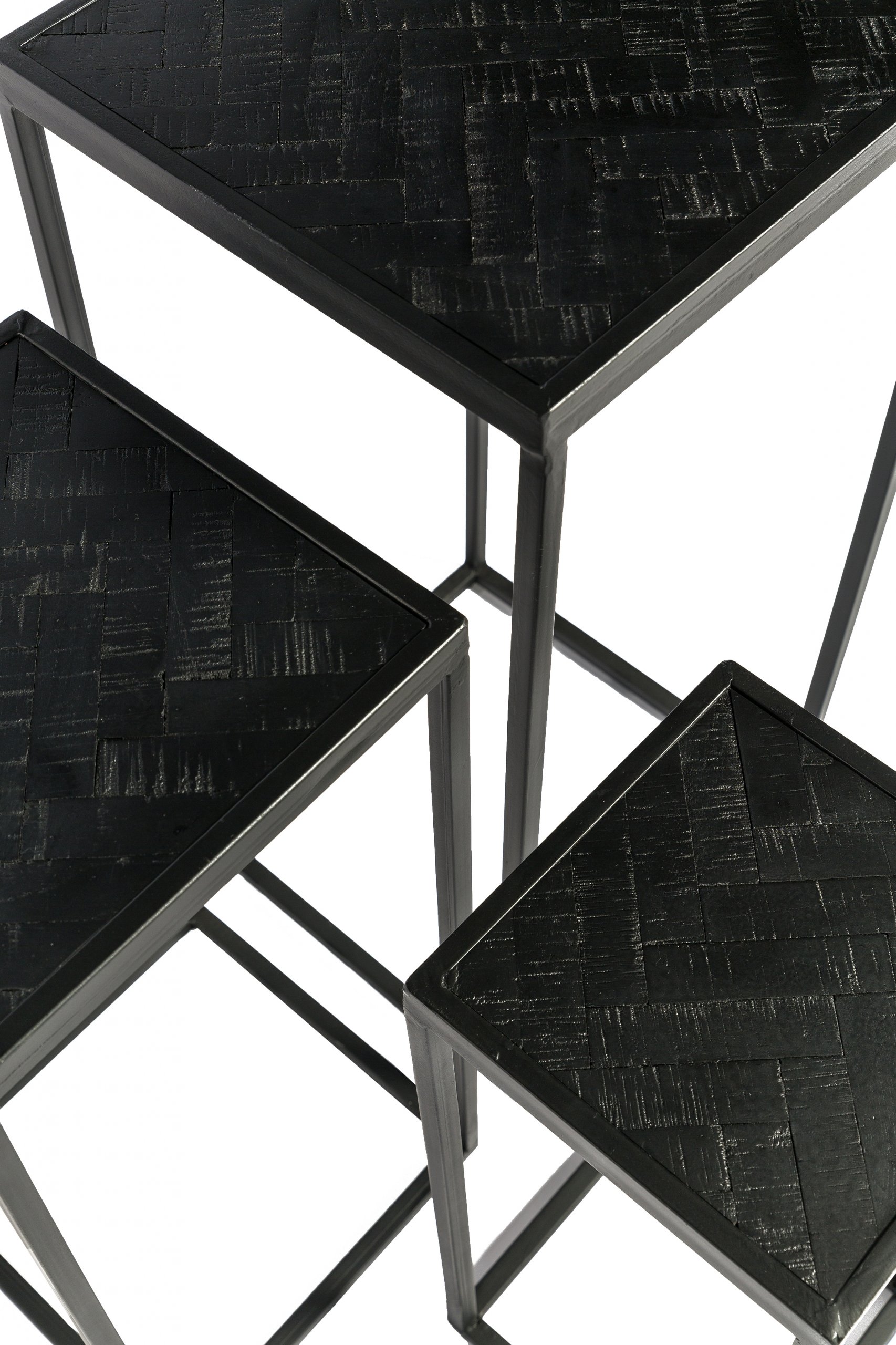 Haluta Bloemenzuil - Set van 3 - Black Stack - Zwart - Afbeelding 4