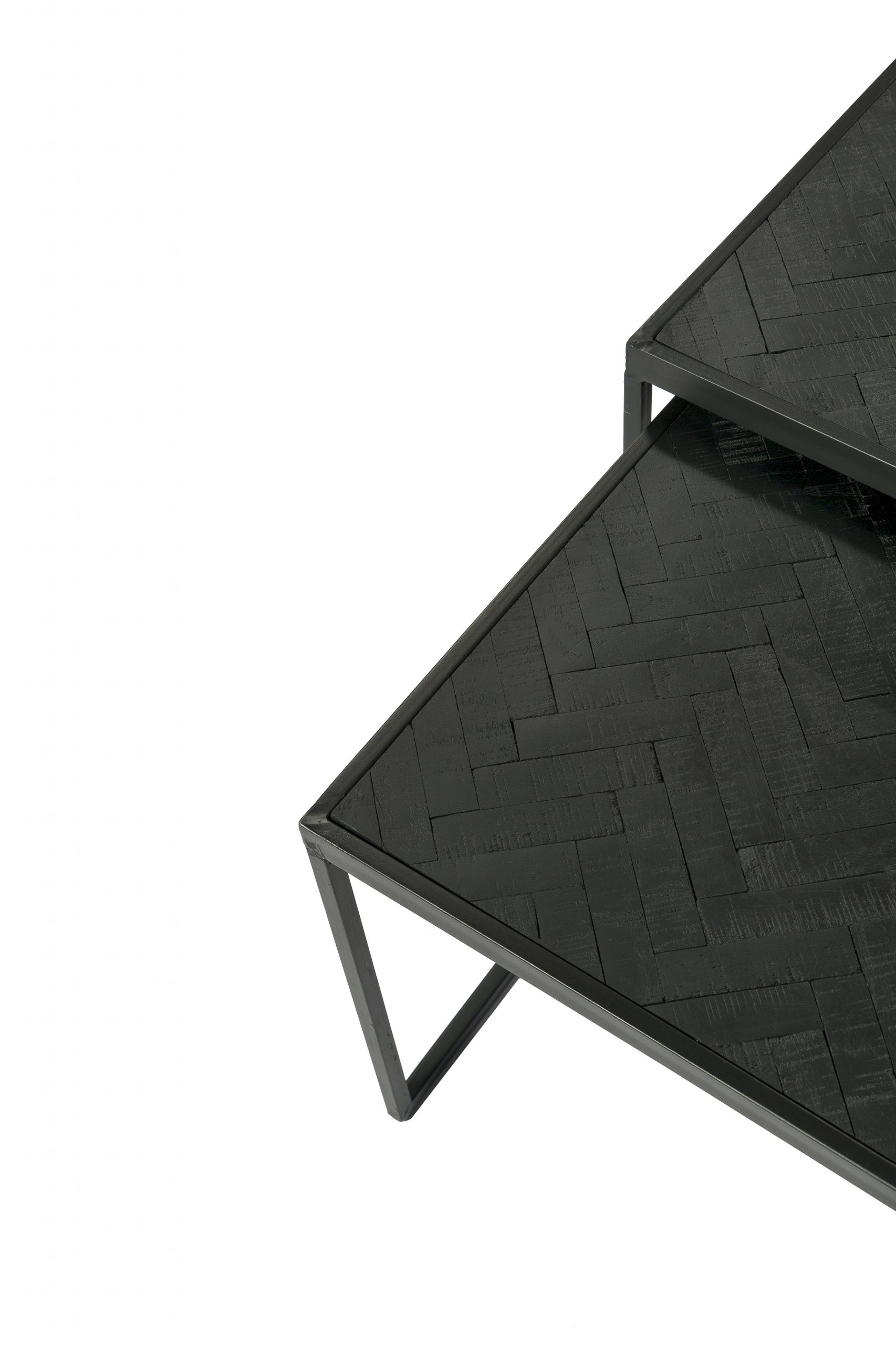 Haluta Salontafel XL - Set van 3 - Visgraat Zwart - Afbeelding 3