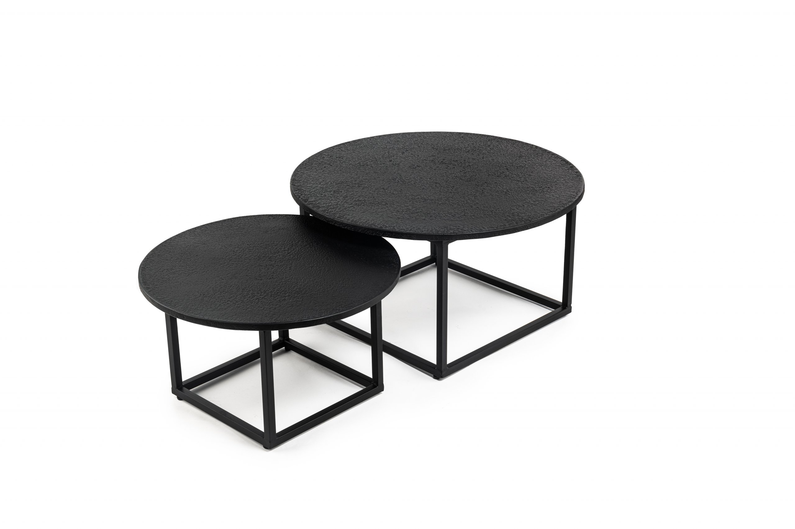 Haluta Lava Salontafel - Set van 2 - Zwart - Afbeelding 2