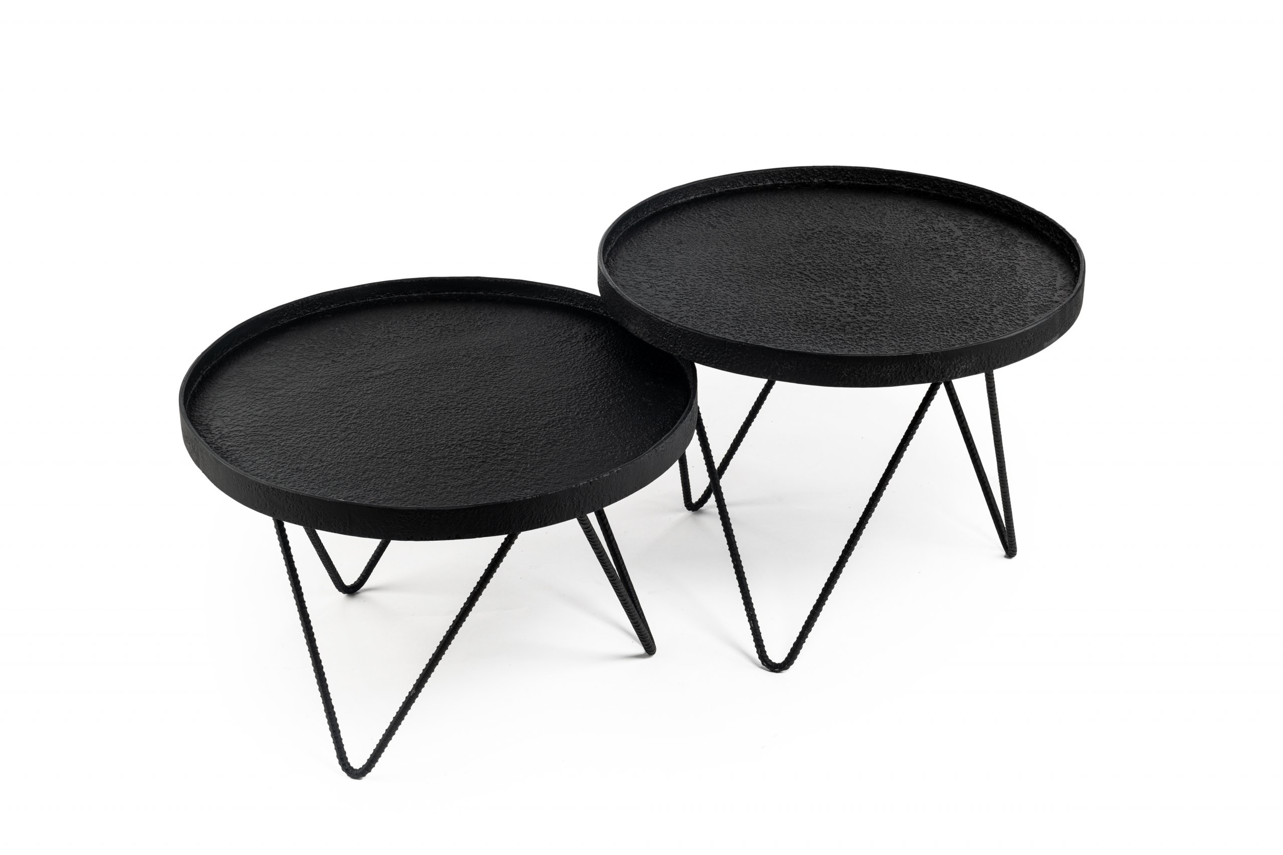 Haluta Lava Salontafel - Set van 2 - Zwart - Afbeelding 2