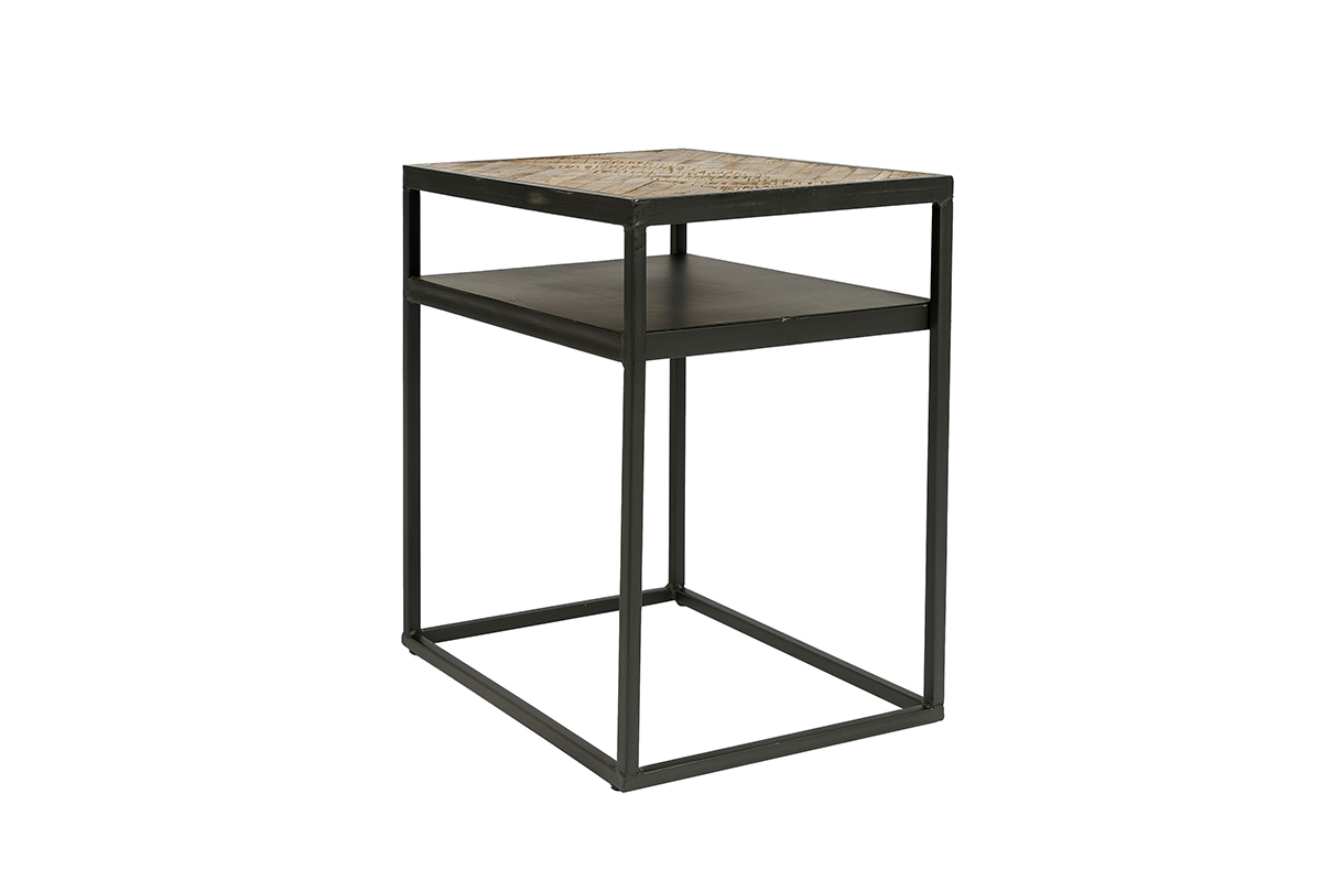 Haluta Nachtkastje - 47 x 35 x 55 cm - Brown Cuban - Bruin