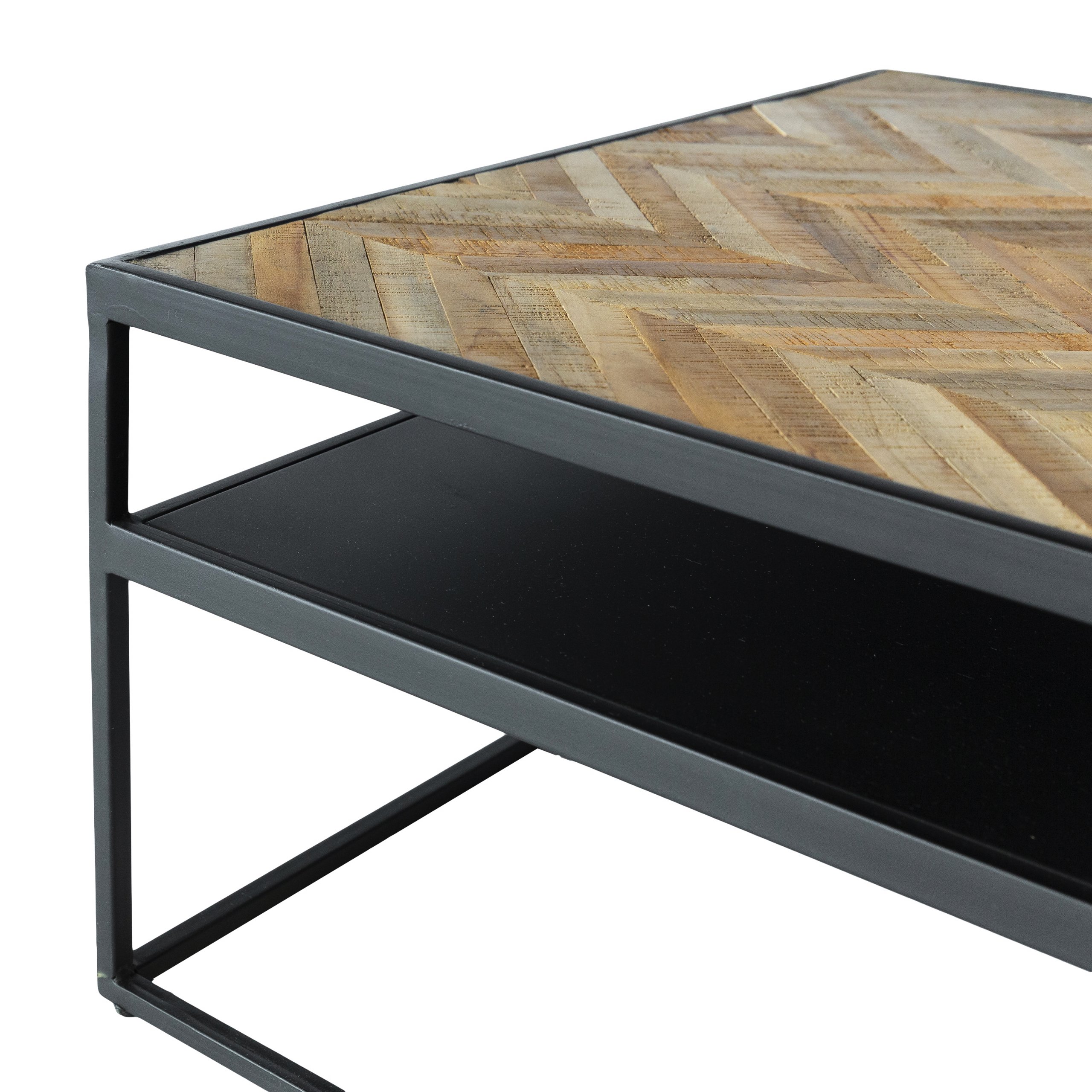 Haluta Salontafel - 80 x 80 x 40 cm - Brown Cuban - Bruin - Afbeelding 5