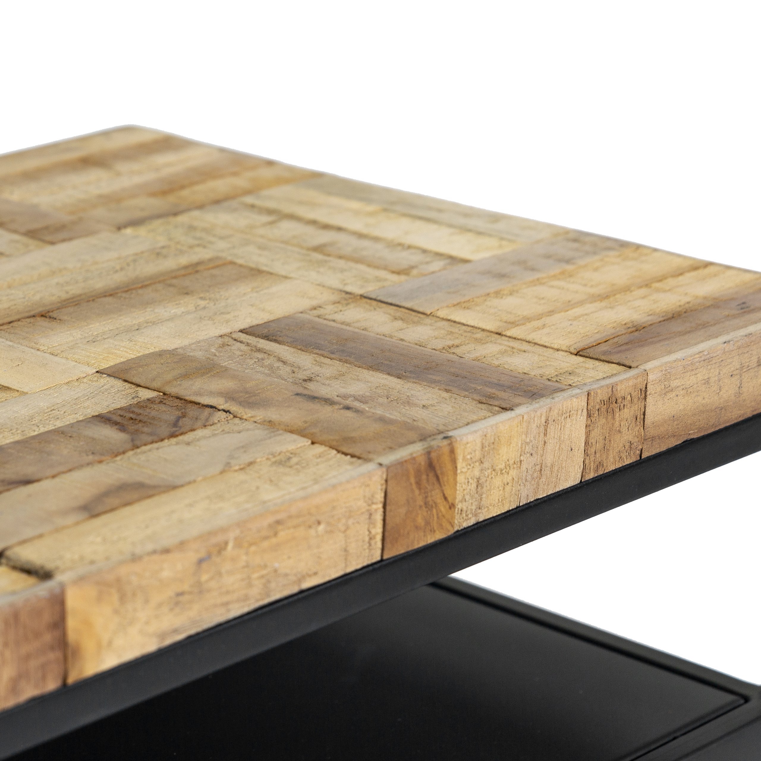Haluta Nachtkastje - 45 x 35 x 55 cm - Grey Block - Grijs - Afbeelding 4