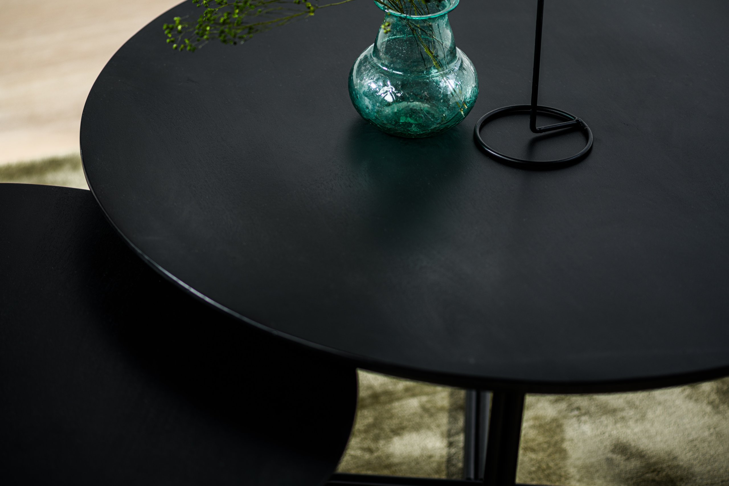 Haluta Acacia Salontafel - Set van 2 - Zwart - Afbeelding 3