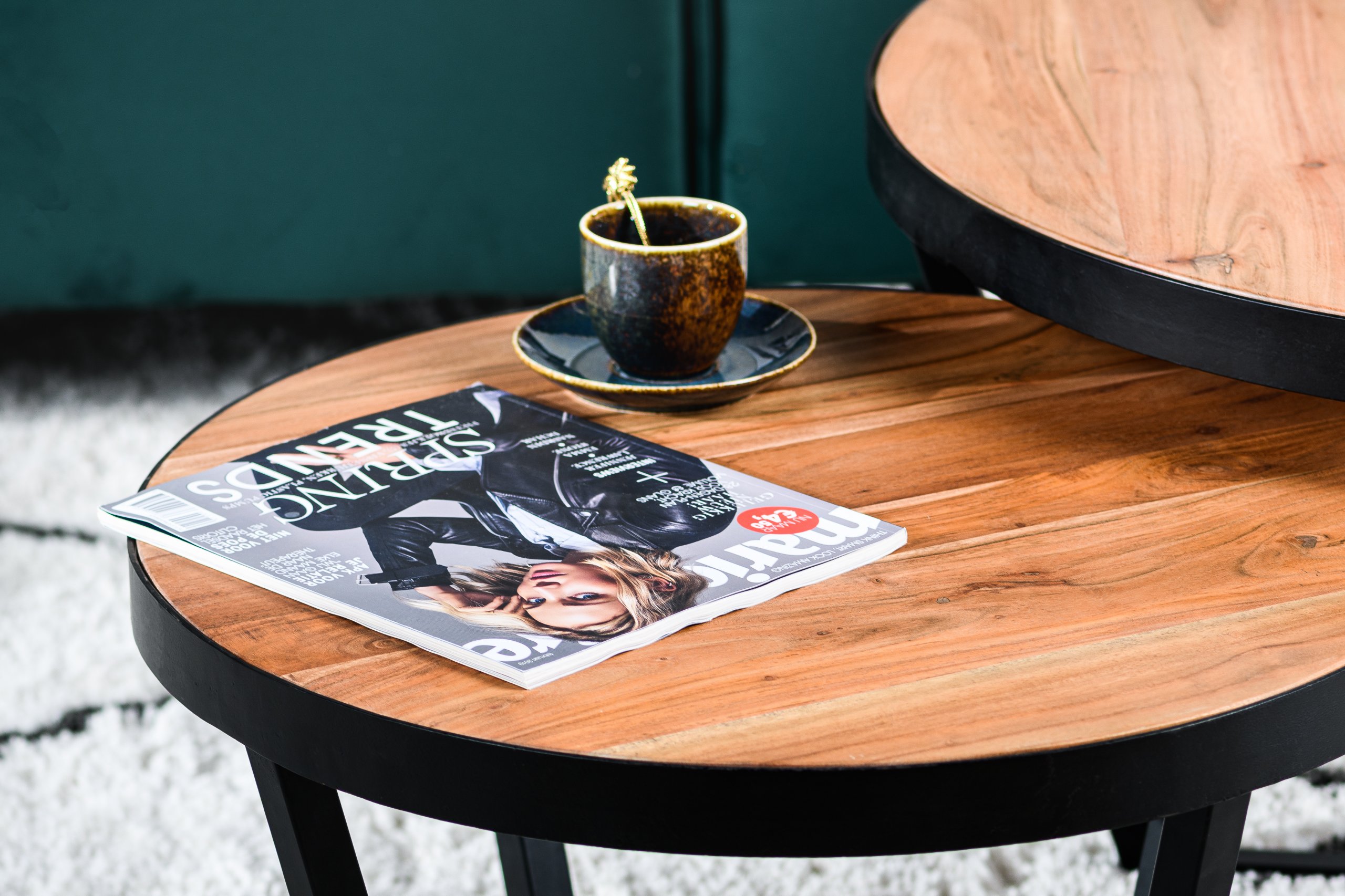 Haluta Acacia Salontafel - Set van 2 - Bruin - Afbeelding 4