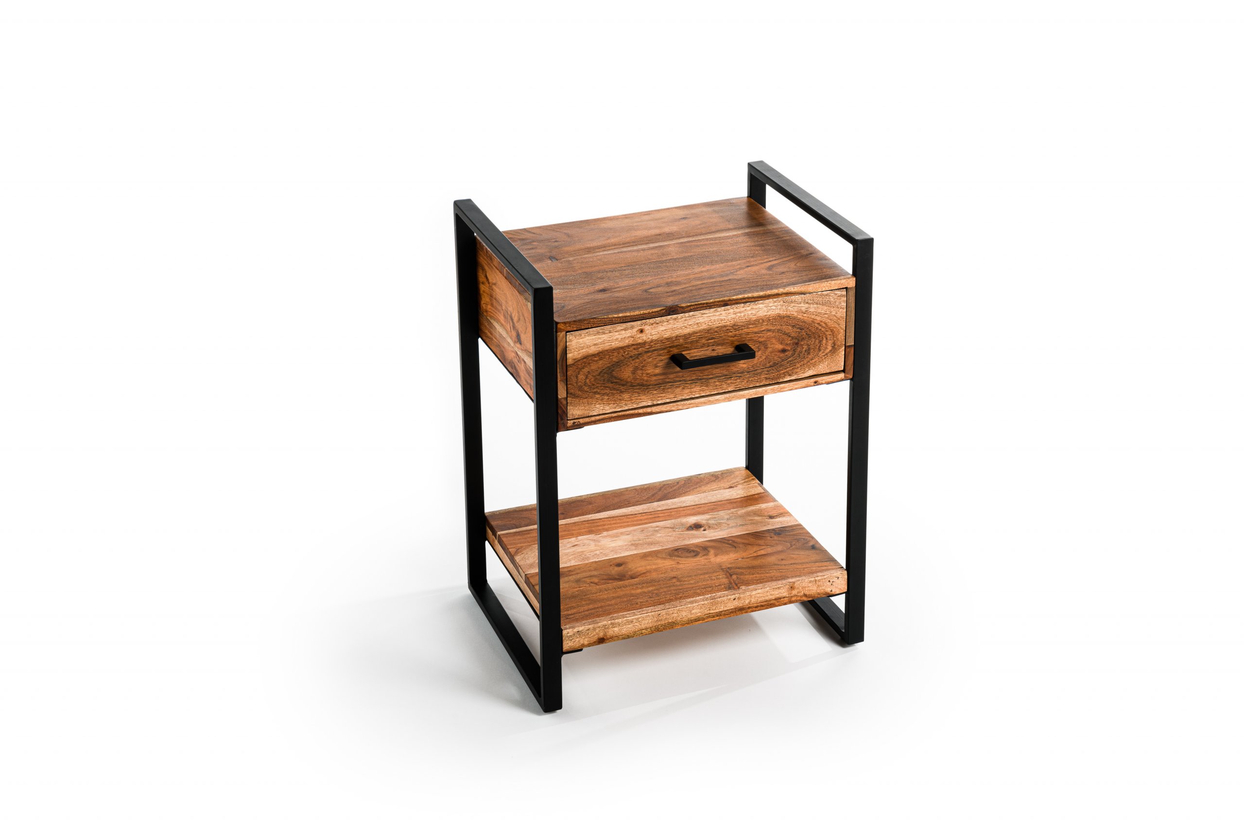 Haluta Acacia Nachtkastje - 45 x 32 x 58 cm - Bruin - Afbeelding 4