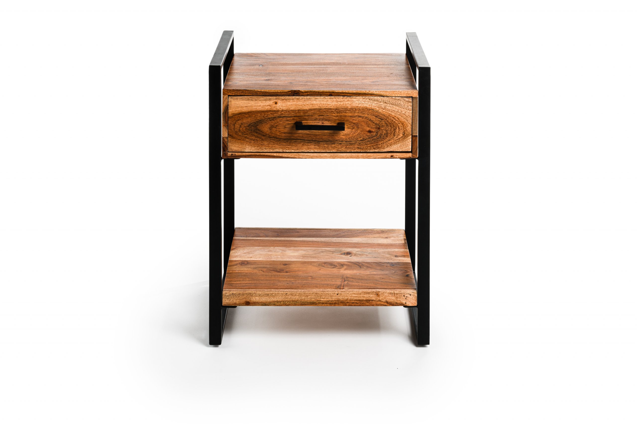 Haluta Acacia Nachtkastje - 45 x 32 x 58 cm - Bruin - Afbeelding 5