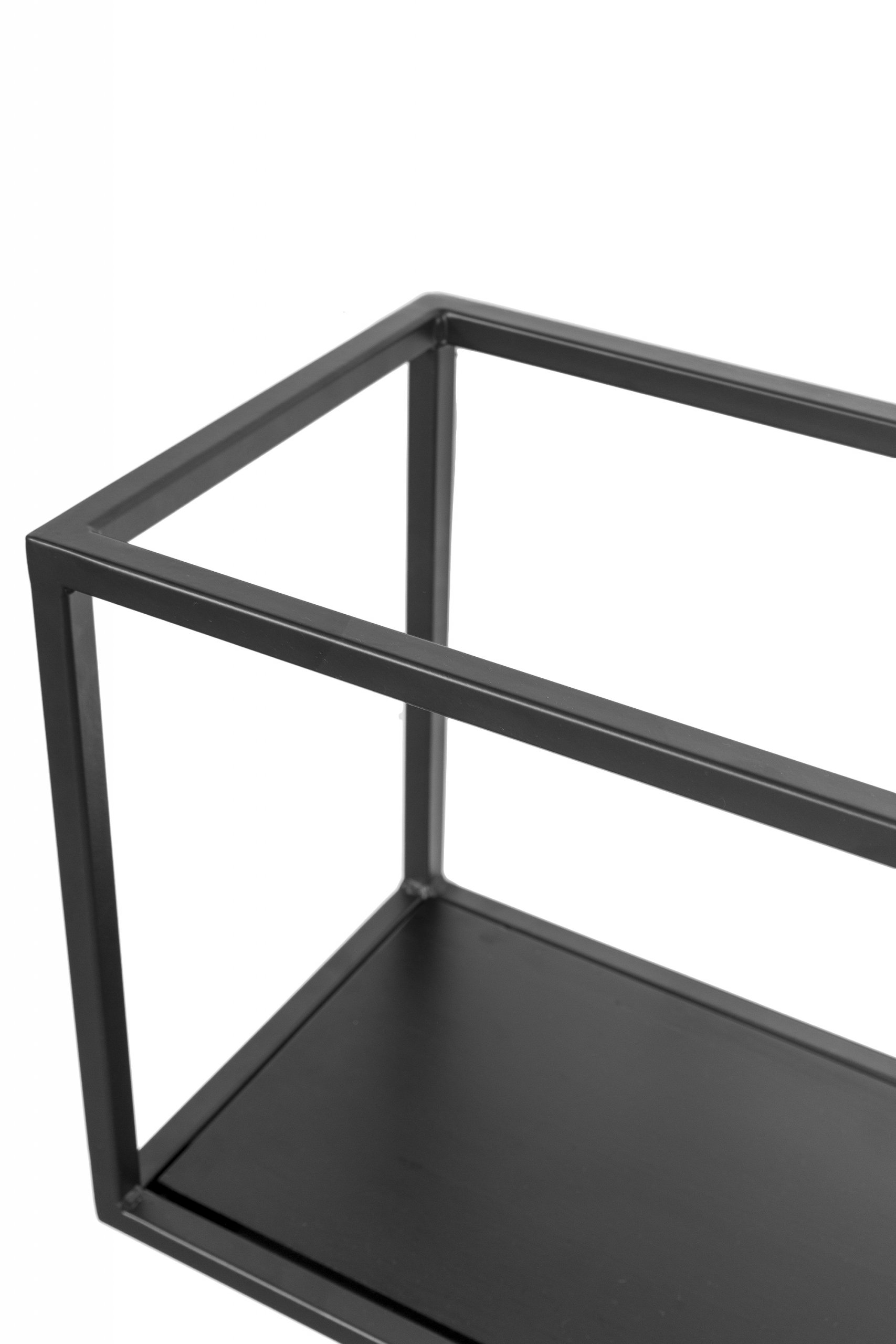 Haluta Wandschap - 2 Vak - W340 Zwart - Afbeelding 4