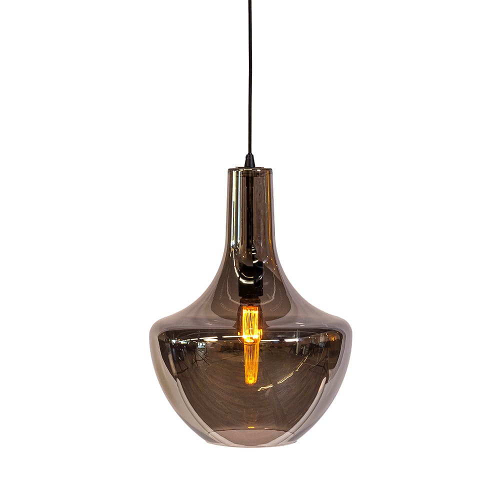 Haluta Hanglamp - 37 x 37 x 130 cm - 1-lichts - Smoke Glas - Afbeelding 6
