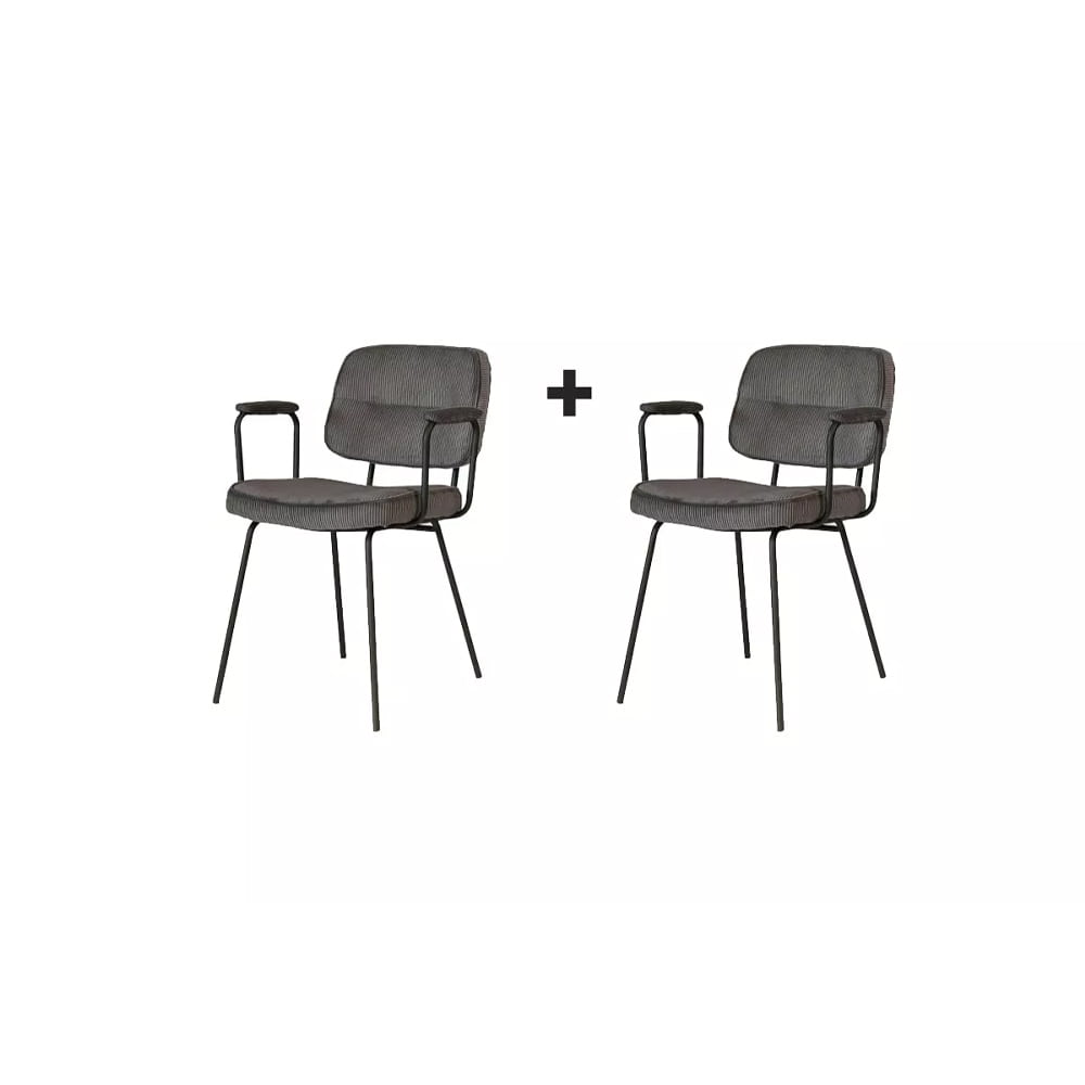 Haluta Eetkamerstoel Niels – Antraciet – €149,50 p.s – Set van 2