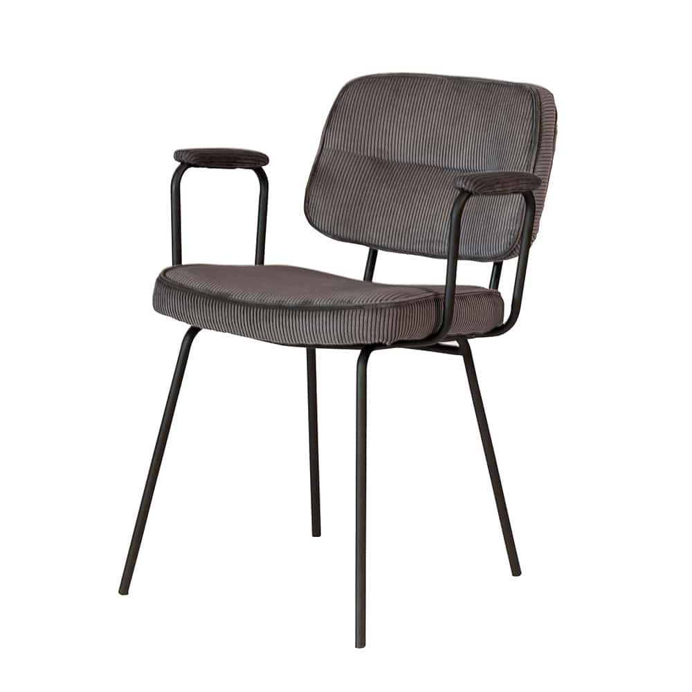 Haluta Eetkamerstoel Niels – Antraciet – €149,50 p.s – Set van 2 - Afbeelding 3