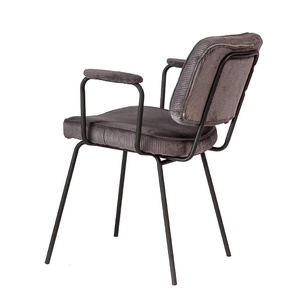 Haluta Eetkamerstoel Niels – Antraciet – €149,50 p.s – Set van 2 - Afbeelding 2