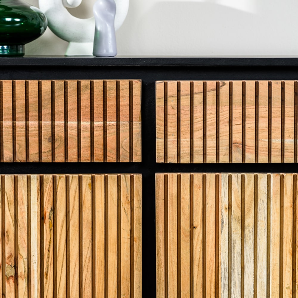Haluta Acacia Dressoir Mijntje - 160 x 40 x 80 cm - Naturel - Afbeelding 3
