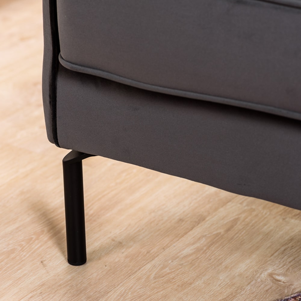 Haluta Fauteuil Julius - 1 Zits - 92 x 80 x 86 - Heaven - Antraciet - Afbeelding 5
