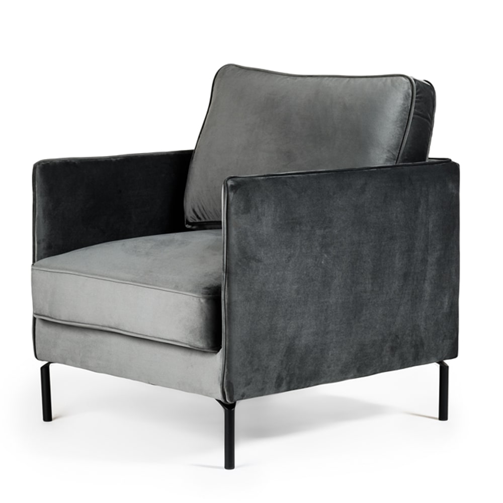Haluta Fauteuil Julius - 1 Zits - 92 x 80 x 86 - Heaven - Antraciet - Afbeelding 2